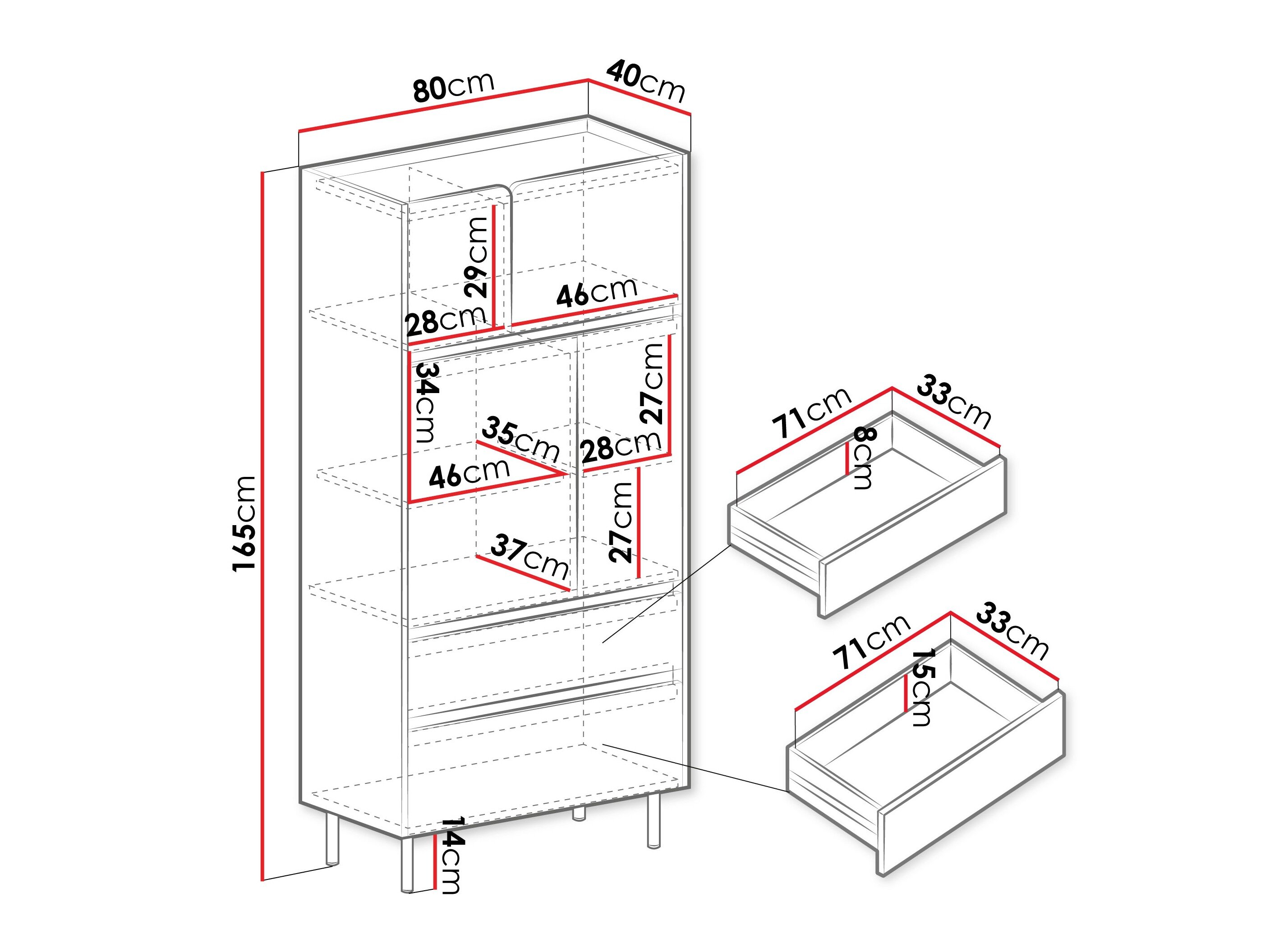 Reol Fiosono 104 (Beige + Egetræ)