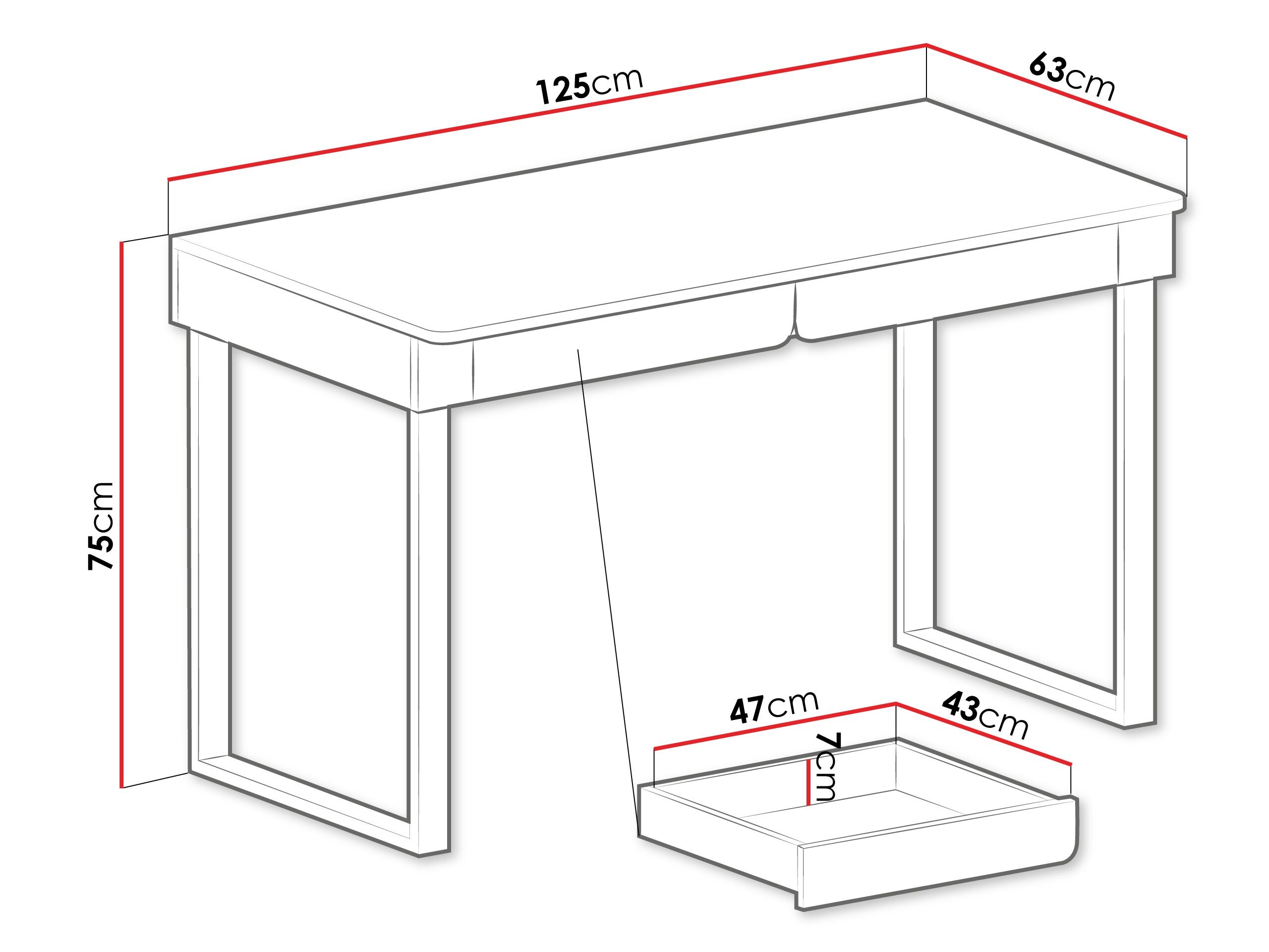 Skrivebord Fiosono 109 (Beige + Lys eg)
