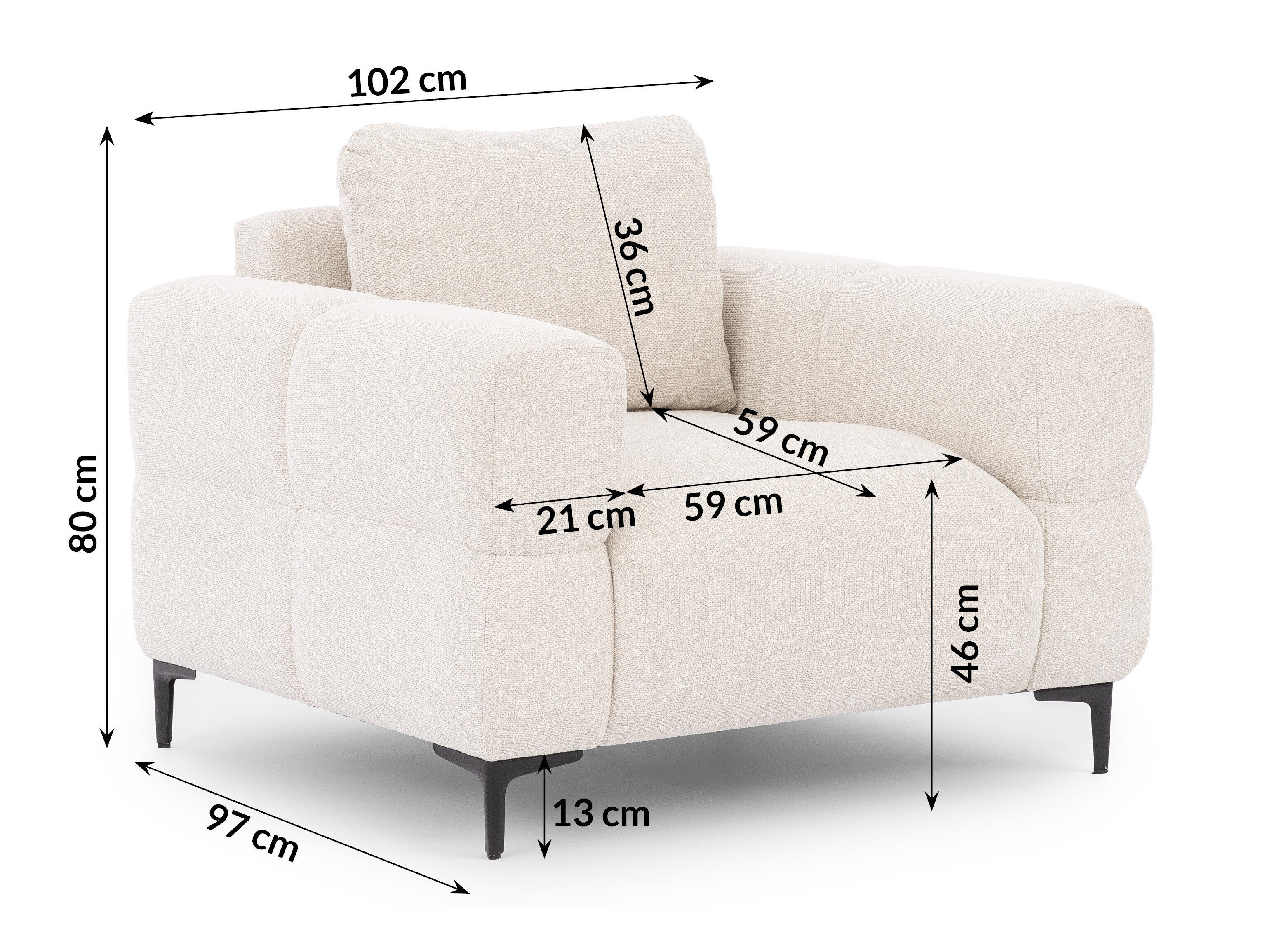 Fauteuil Rocklin 136 (Aragon 01)
