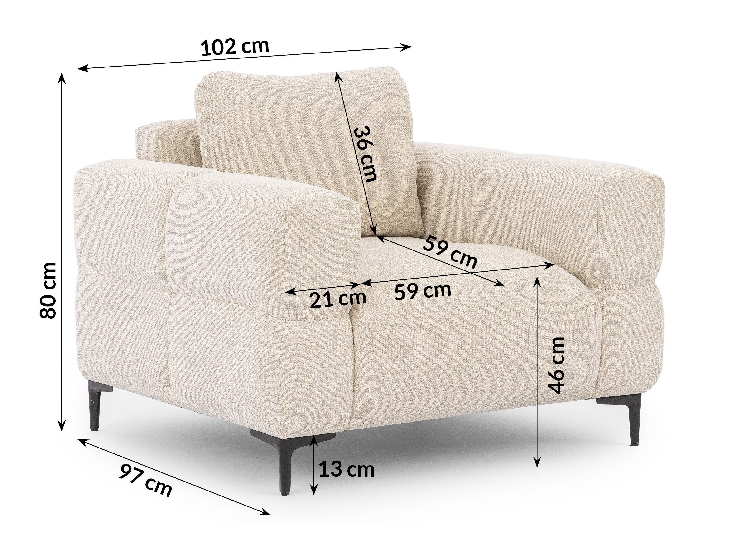 Fauteuil Rocklin 136 (Aragon 03)