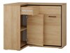 Hoekladekast Etrmoni 121 (Licht hout + Eiken)
