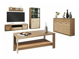 Woonkamerset Etrmoni 118 (Licht hout + Eiken)