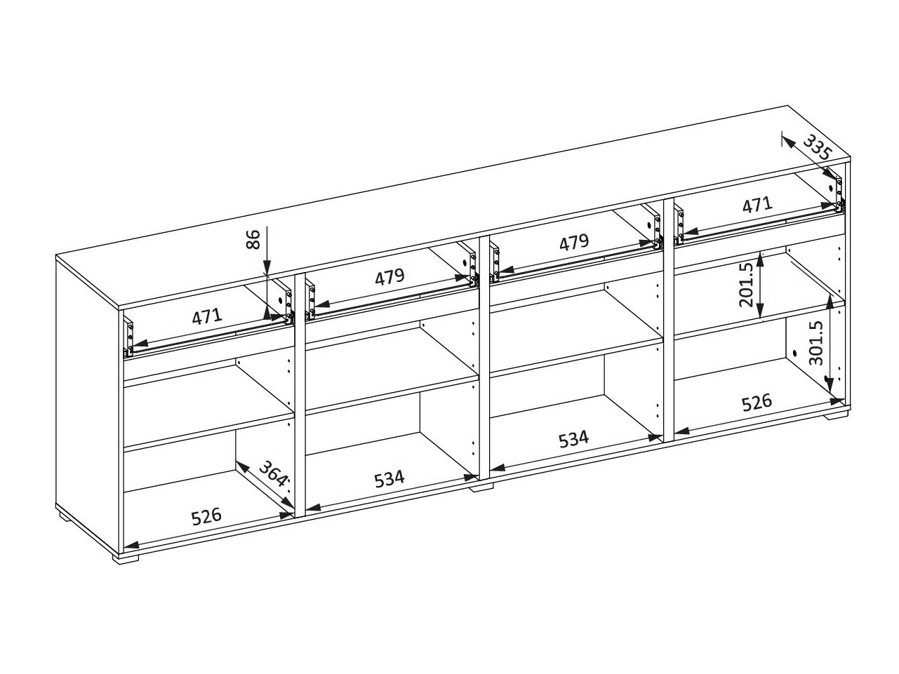Kommode Alfere 100 (Wotan eg)