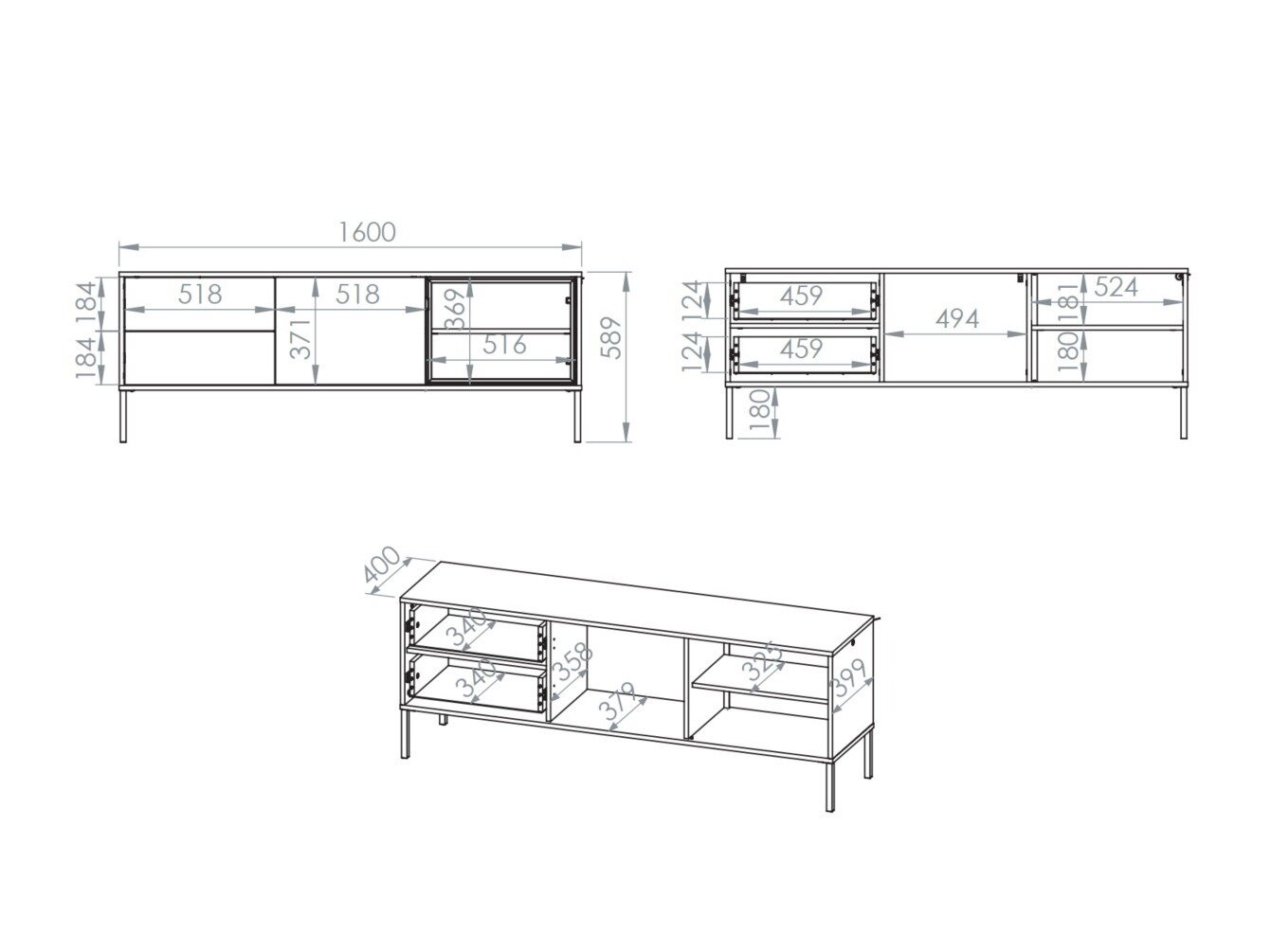 TV-bord Virsalo 103 (Kashmir)