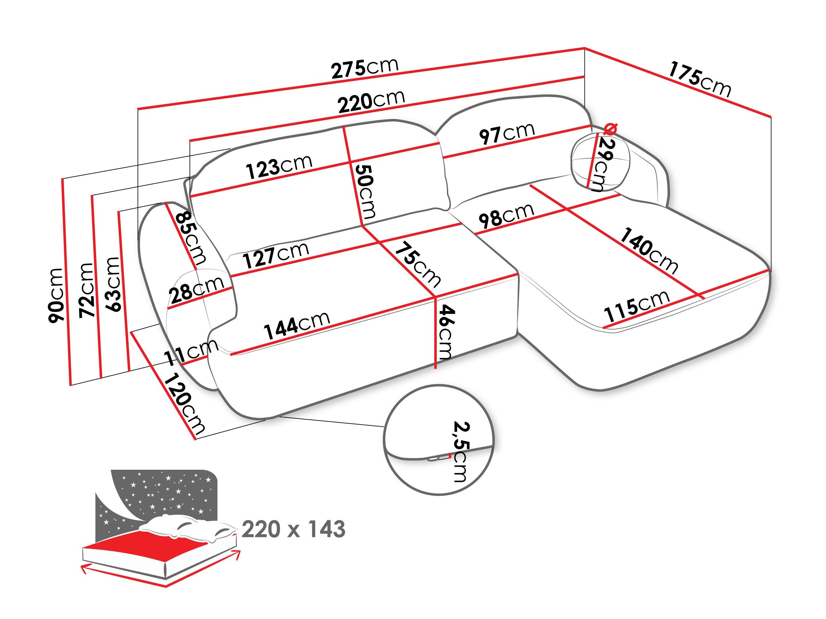 Hjørnesofa TrendyNest Ardea I (Now Or Never 83)