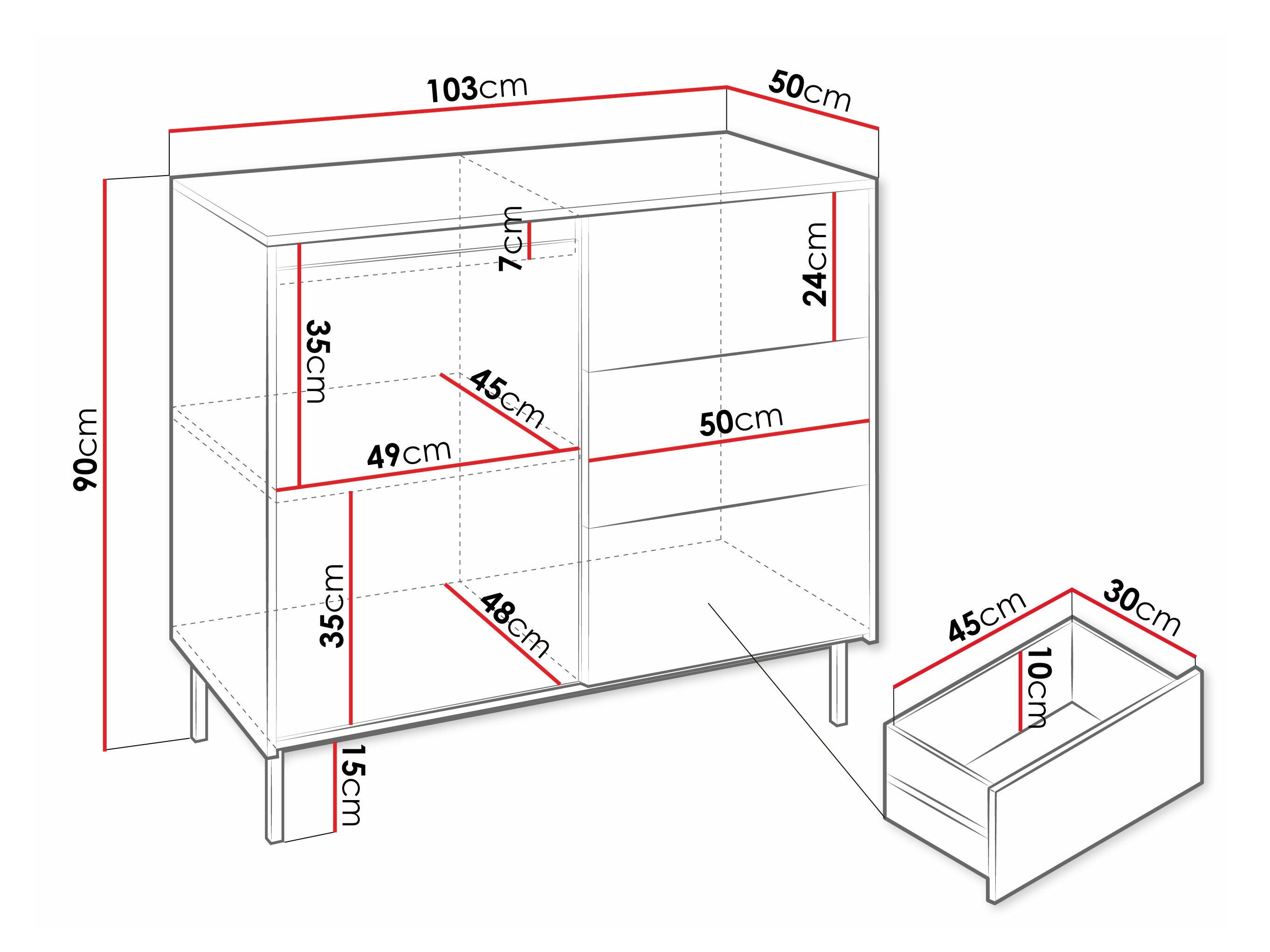 Kommode Comfivo Delruva 100 (Kashmir)