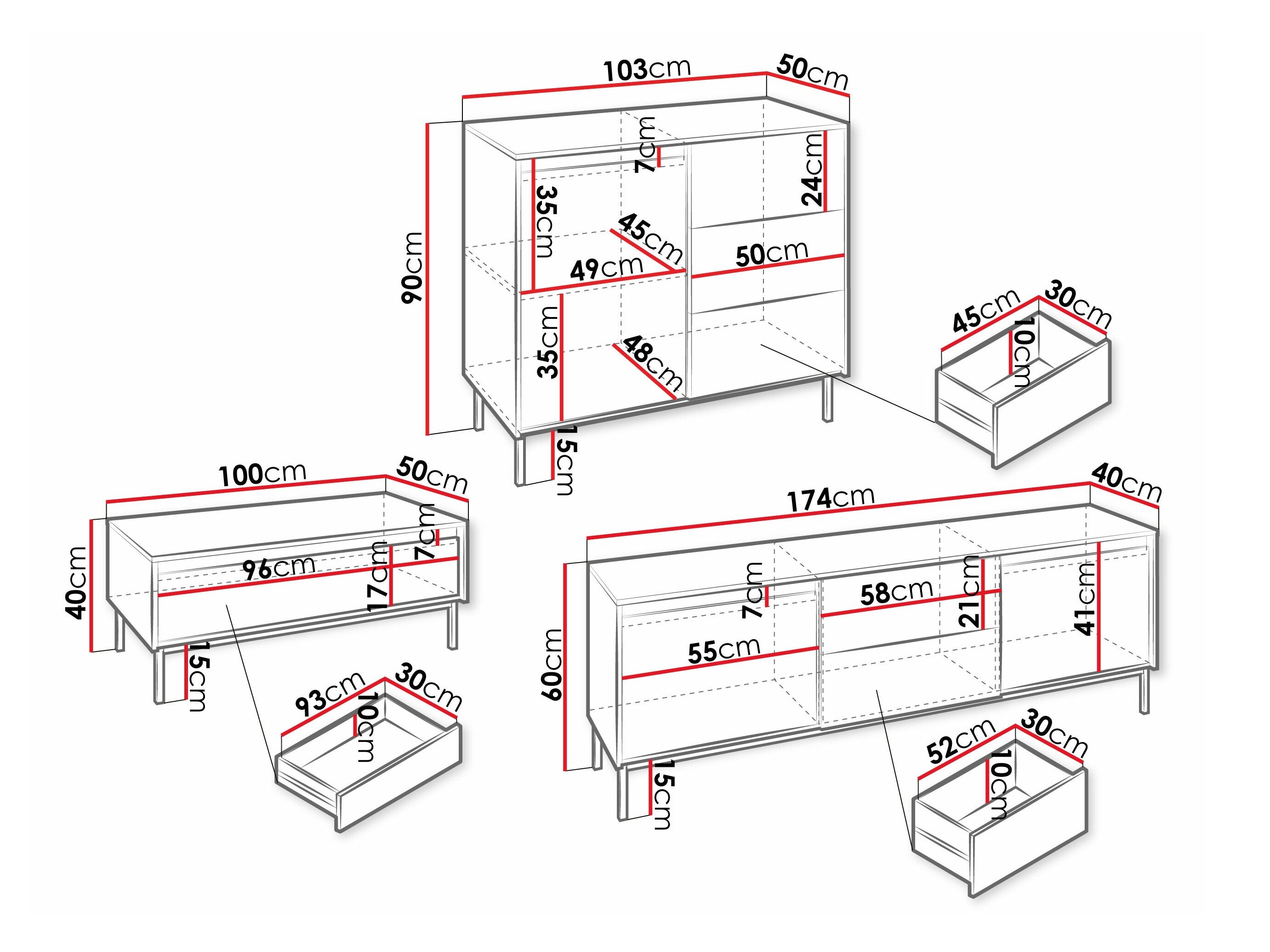 Stuemøbelsæt Comfivo Delruva II (Hvid)