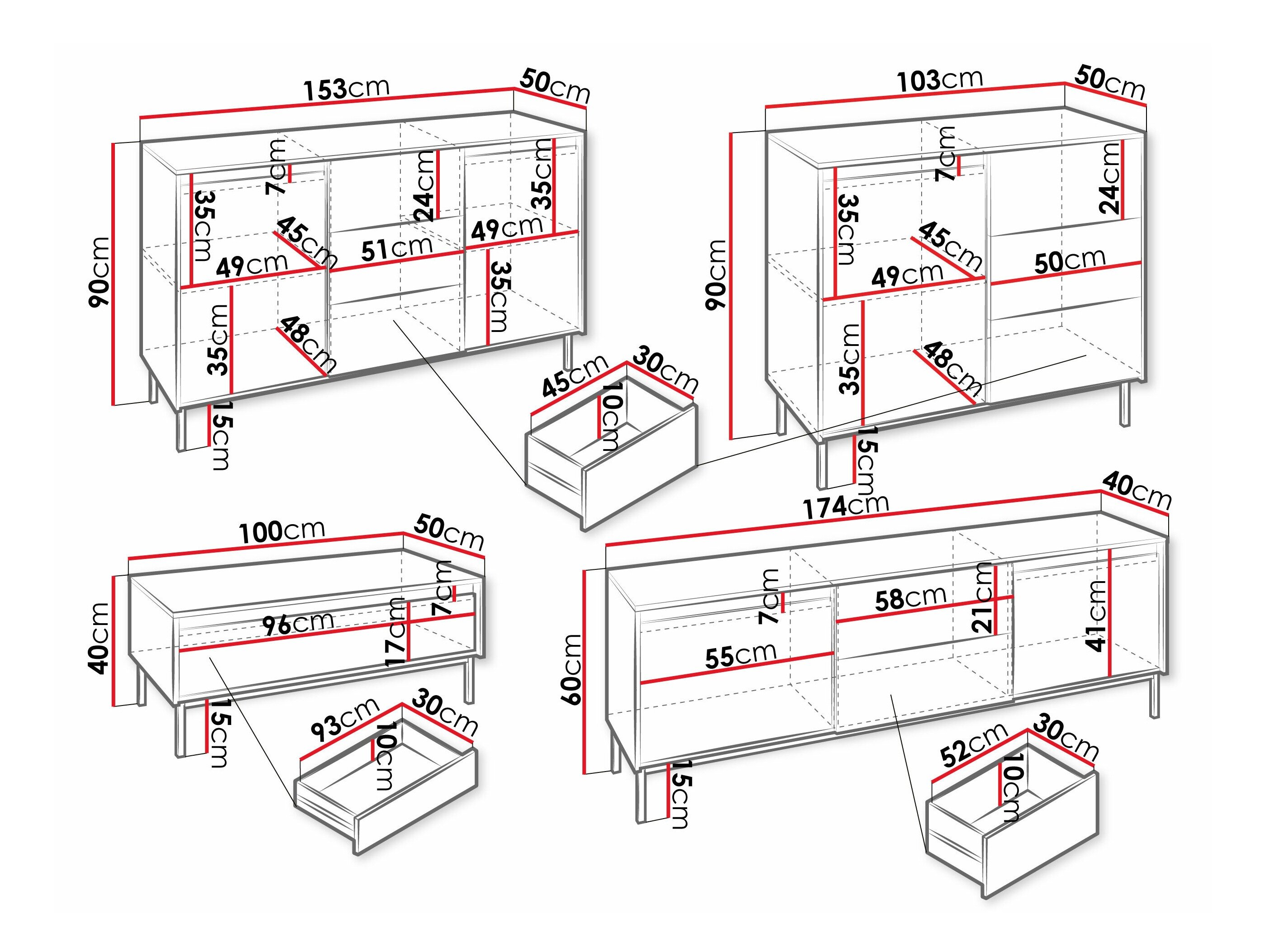 Stuemøbelsæt Comfivo Delruva II (Sort)