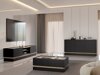 TV-meubel Comfivo Tilia (Zwart + Eiken)