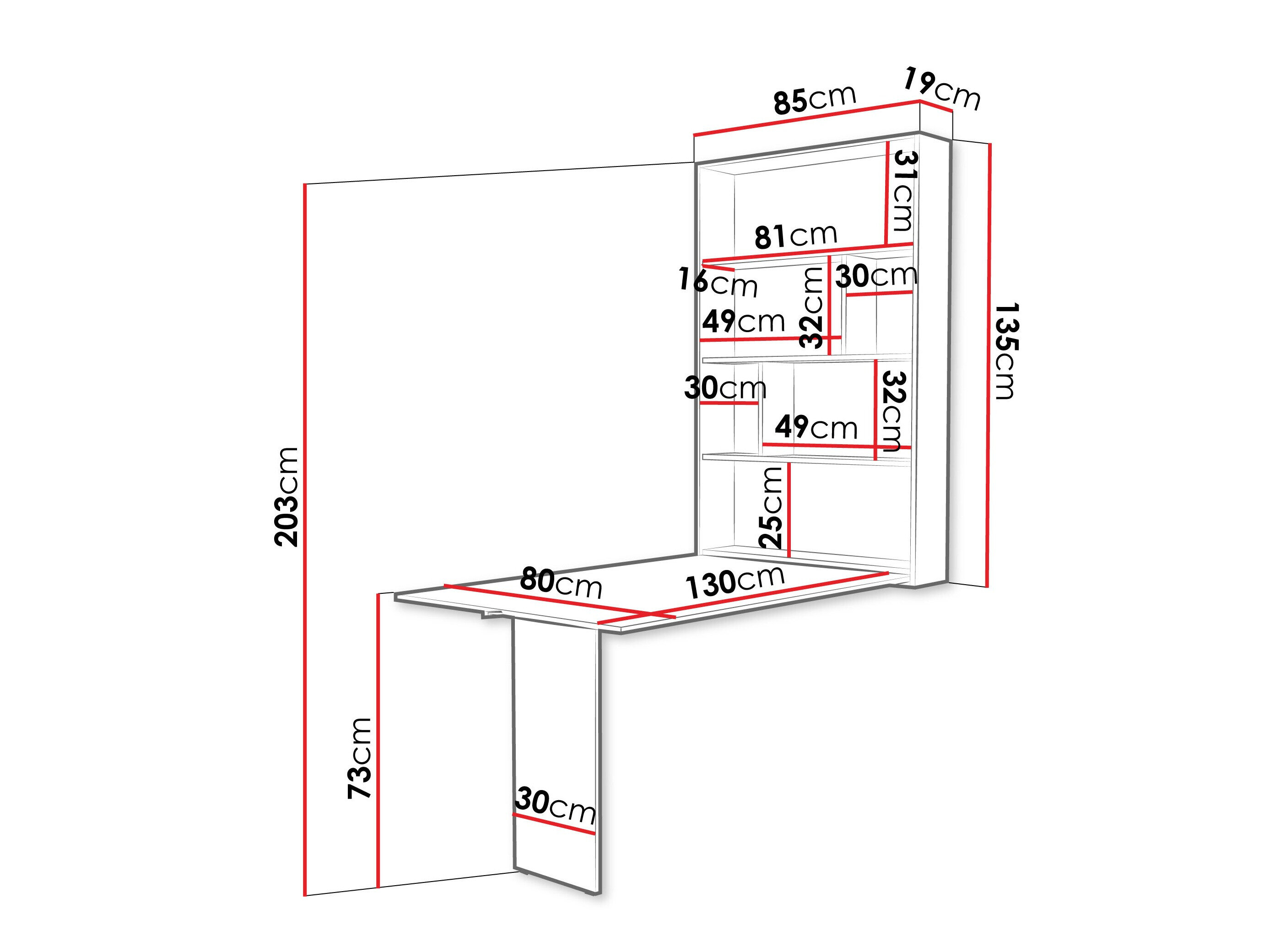 Klapbord Pinis III (Egetræ)