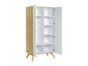 Kleiderschrank Ruvruvi 101 (Weiss + Eichenholzoptik)