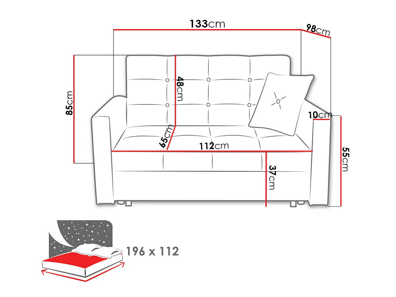 Sovesofa Columbus 251 (Nazar 225.06)