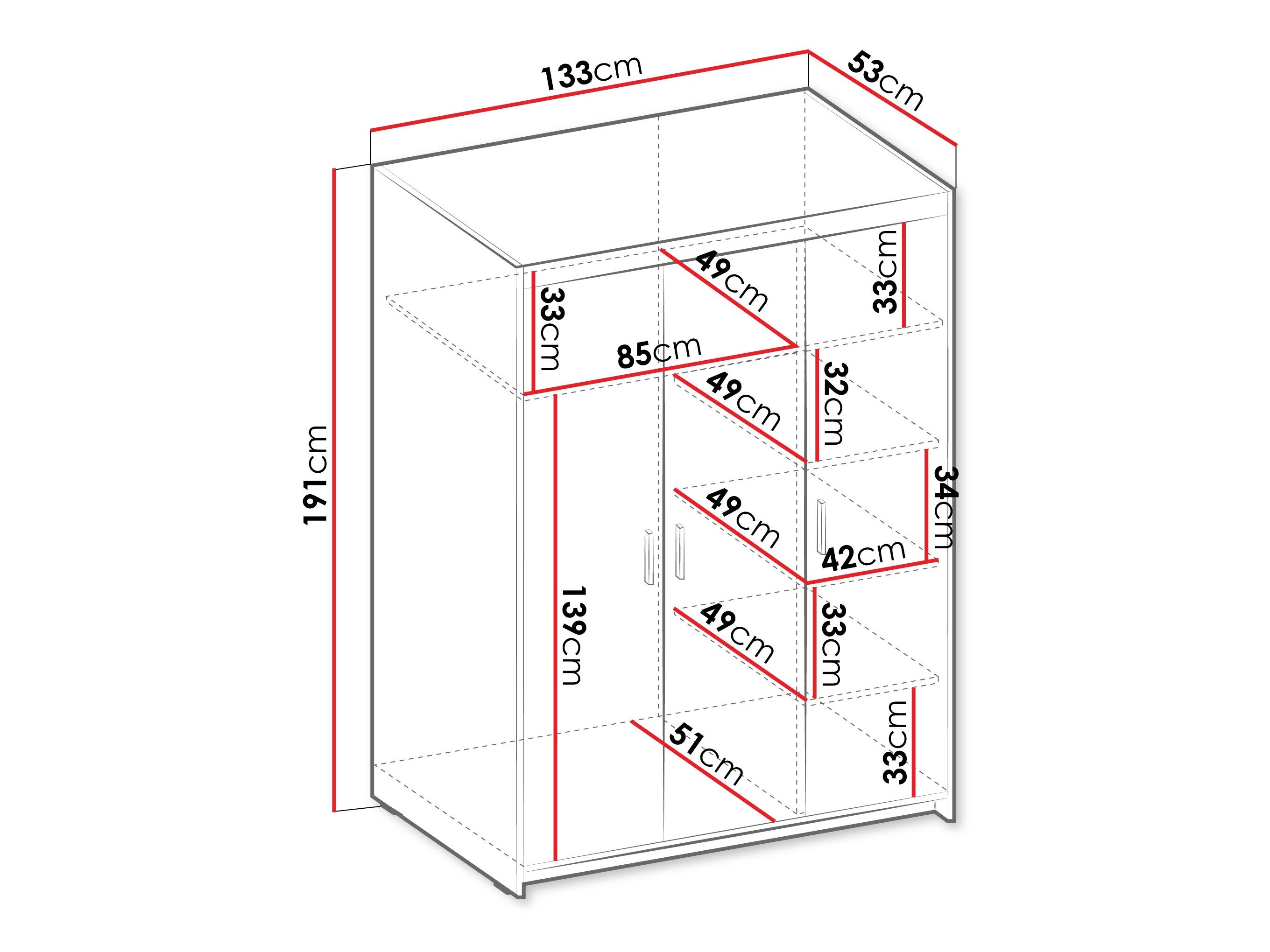 Garderobeskab Novduni 101 (Egetræ)