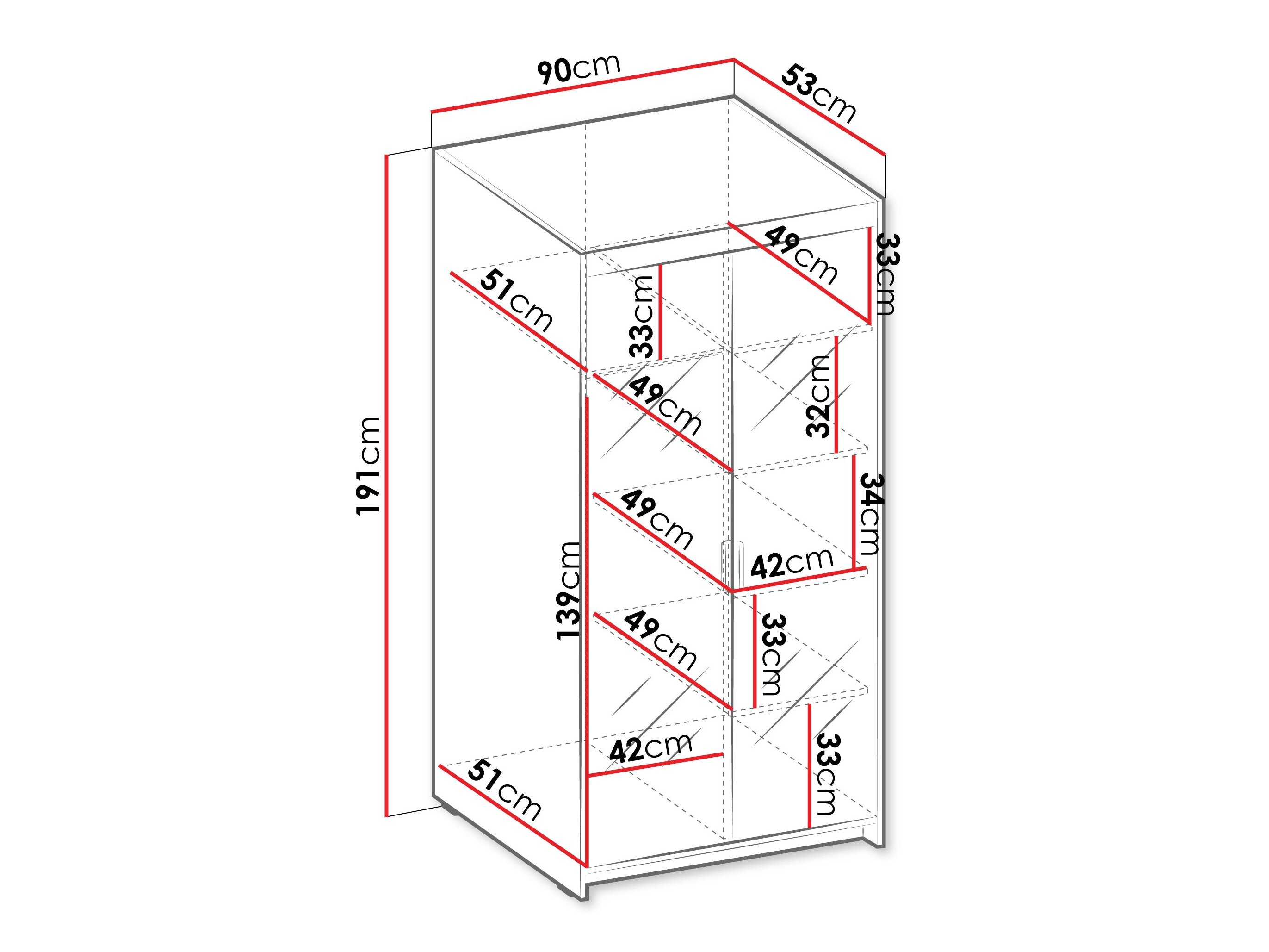 Garderobeskab Novduni 114 (Egetræ)