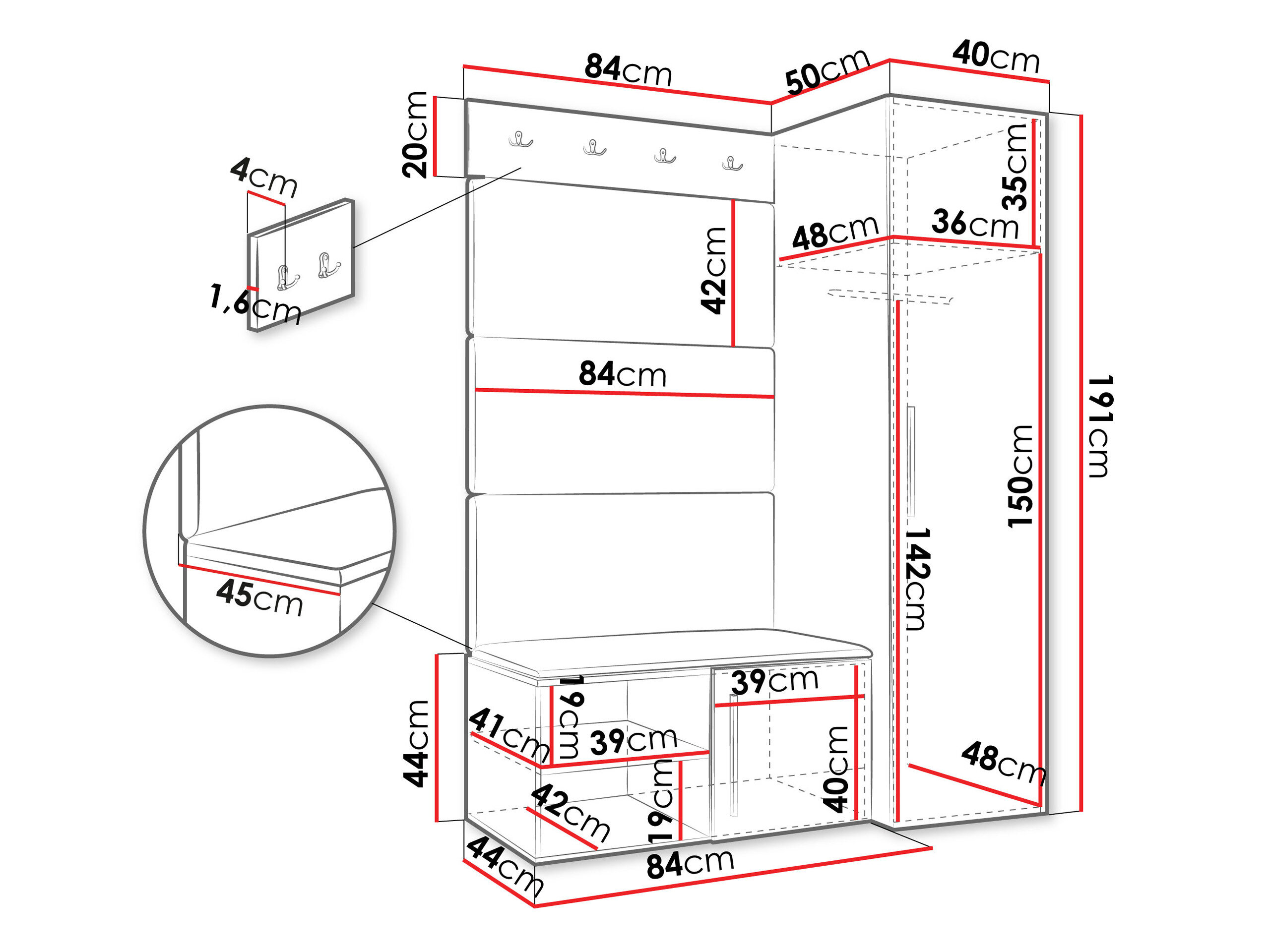 Entrésæt Hartford 525 (Artisan eg)