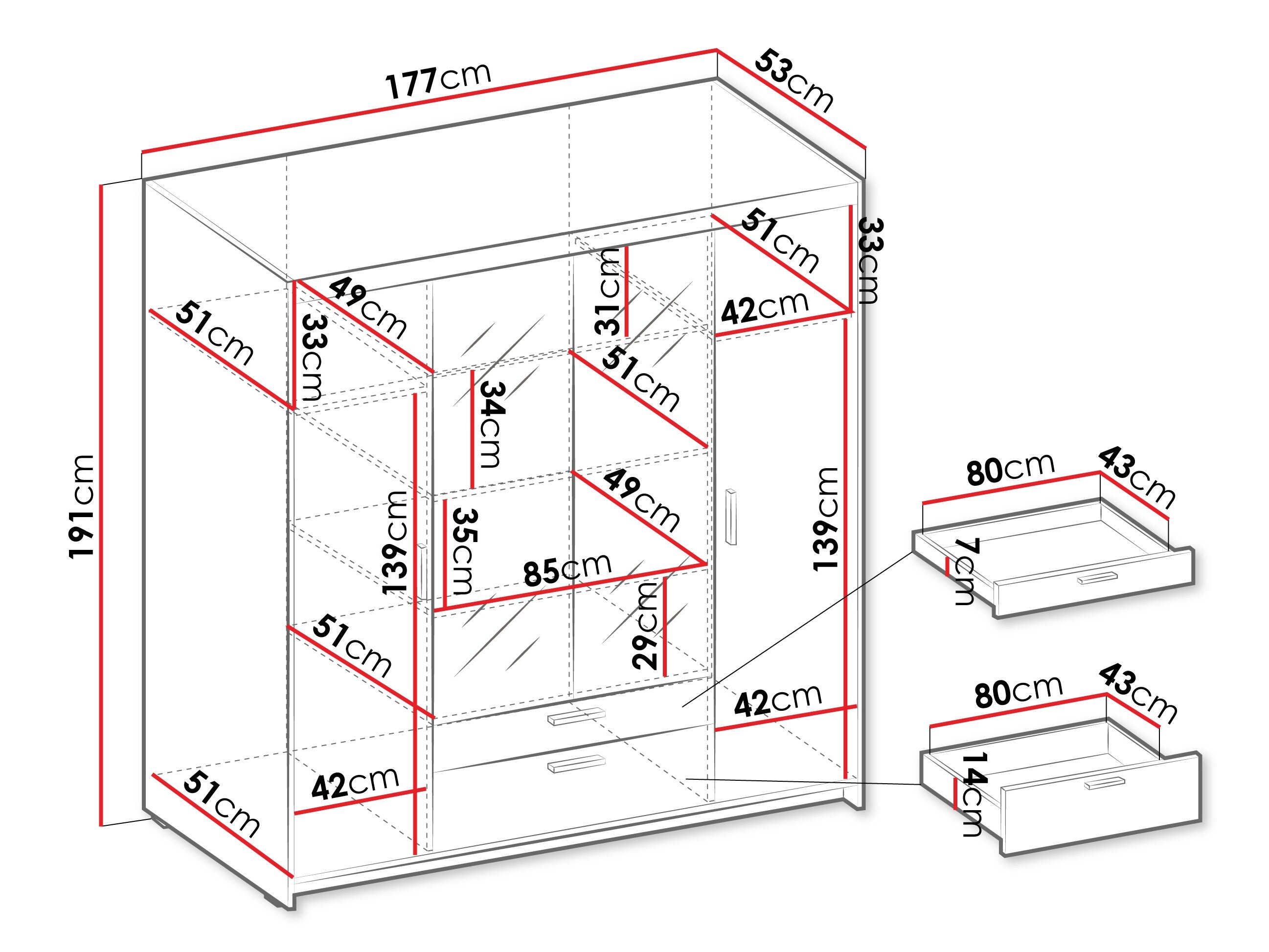Garderobeskab Novduni 108 (Beige)