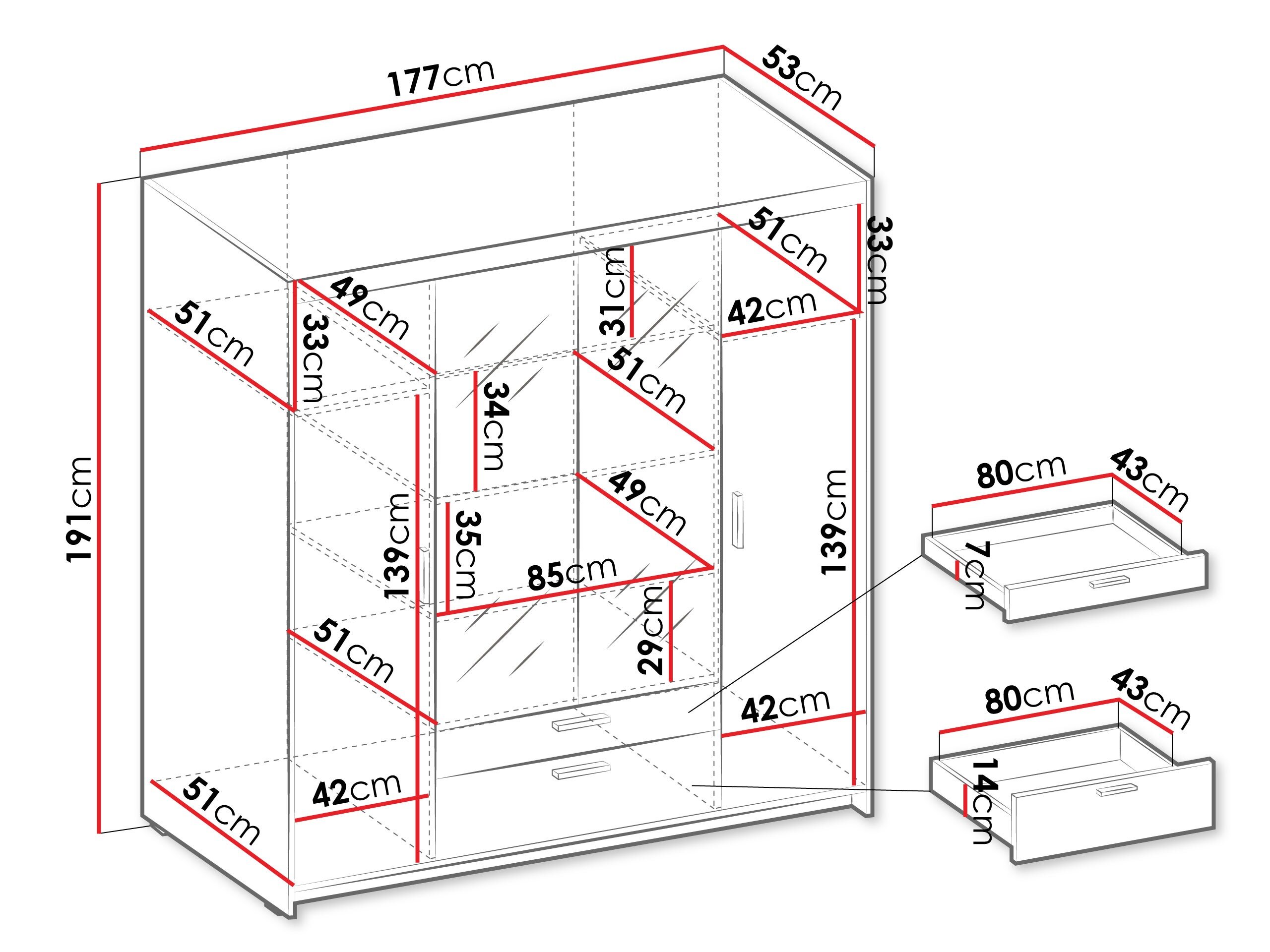 Garderobeskab Novduni 108 (Egetræ)