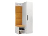 Komplet za predsobo Nitos III (Bela)
