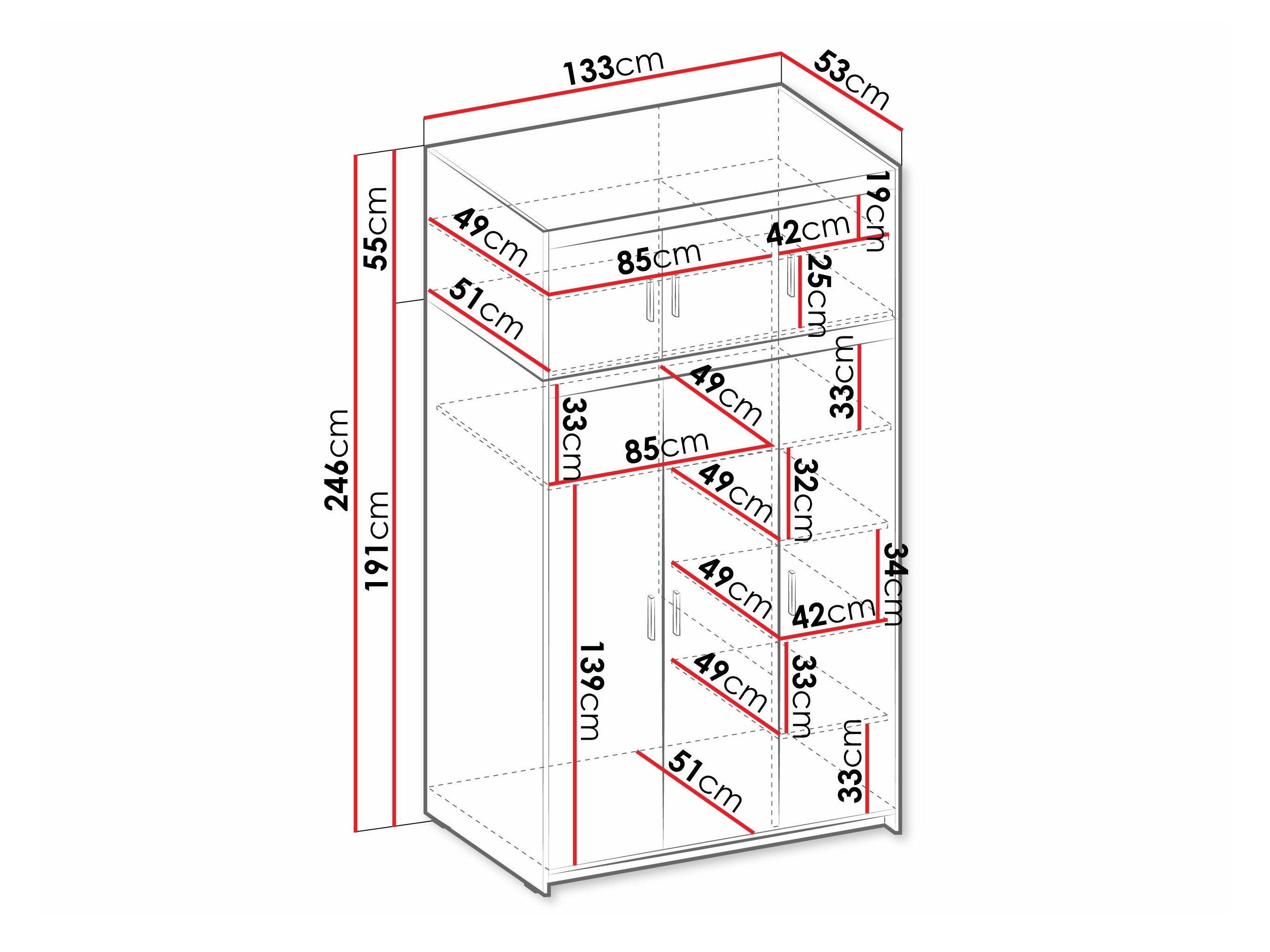 Garderobeskab Novduni 104 (Lefkas eg)