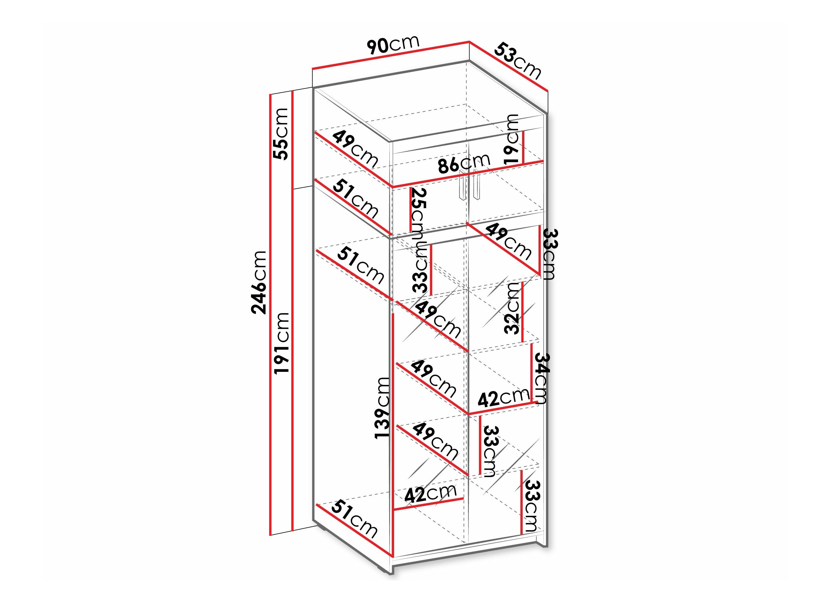 Garderobeskab Novduni 119 (Lefkas eg)