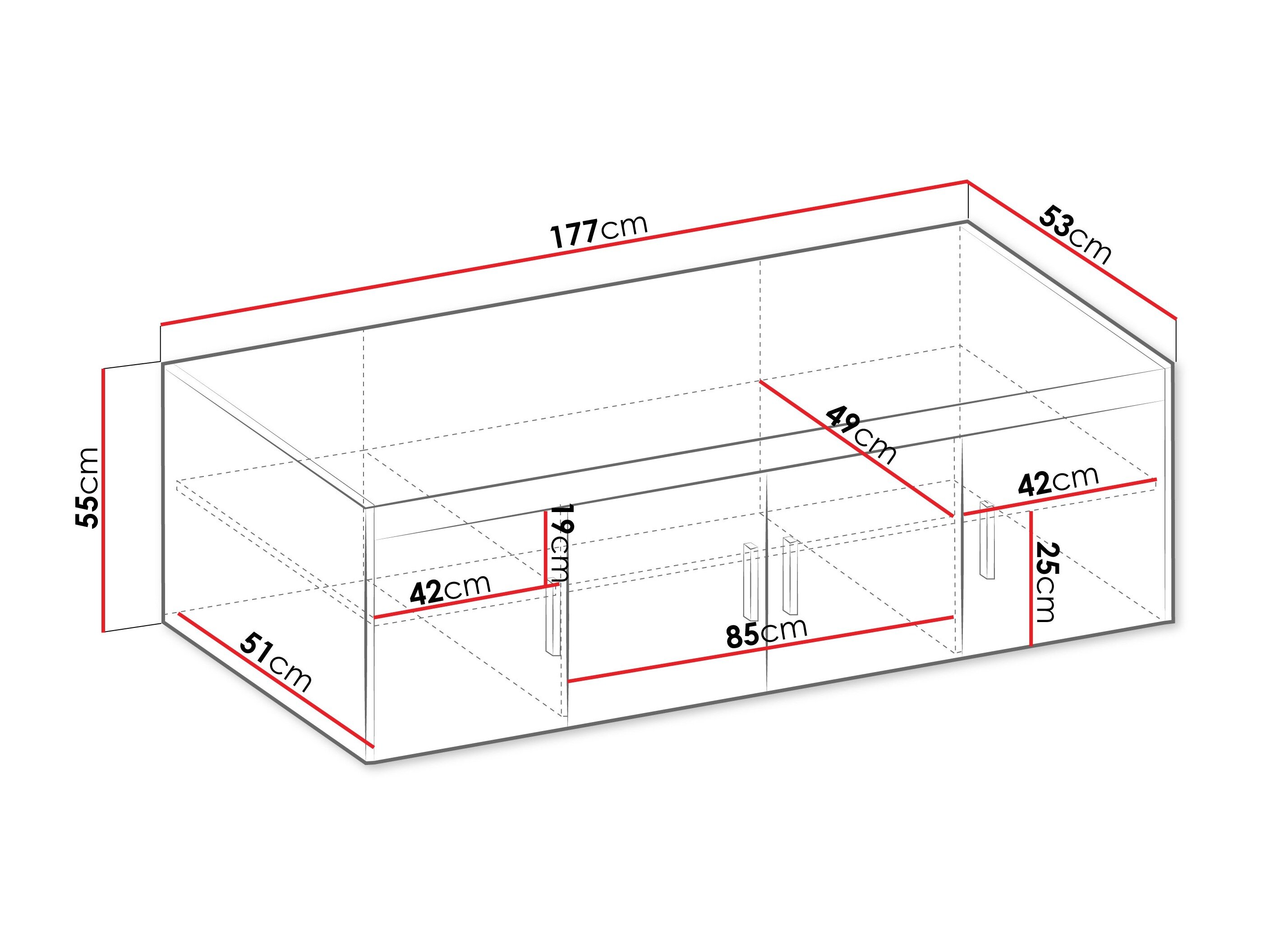 Dressoir Novduni 123 (Beige)