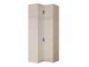 Hjørnegarderob Novduni 121 (Beige)