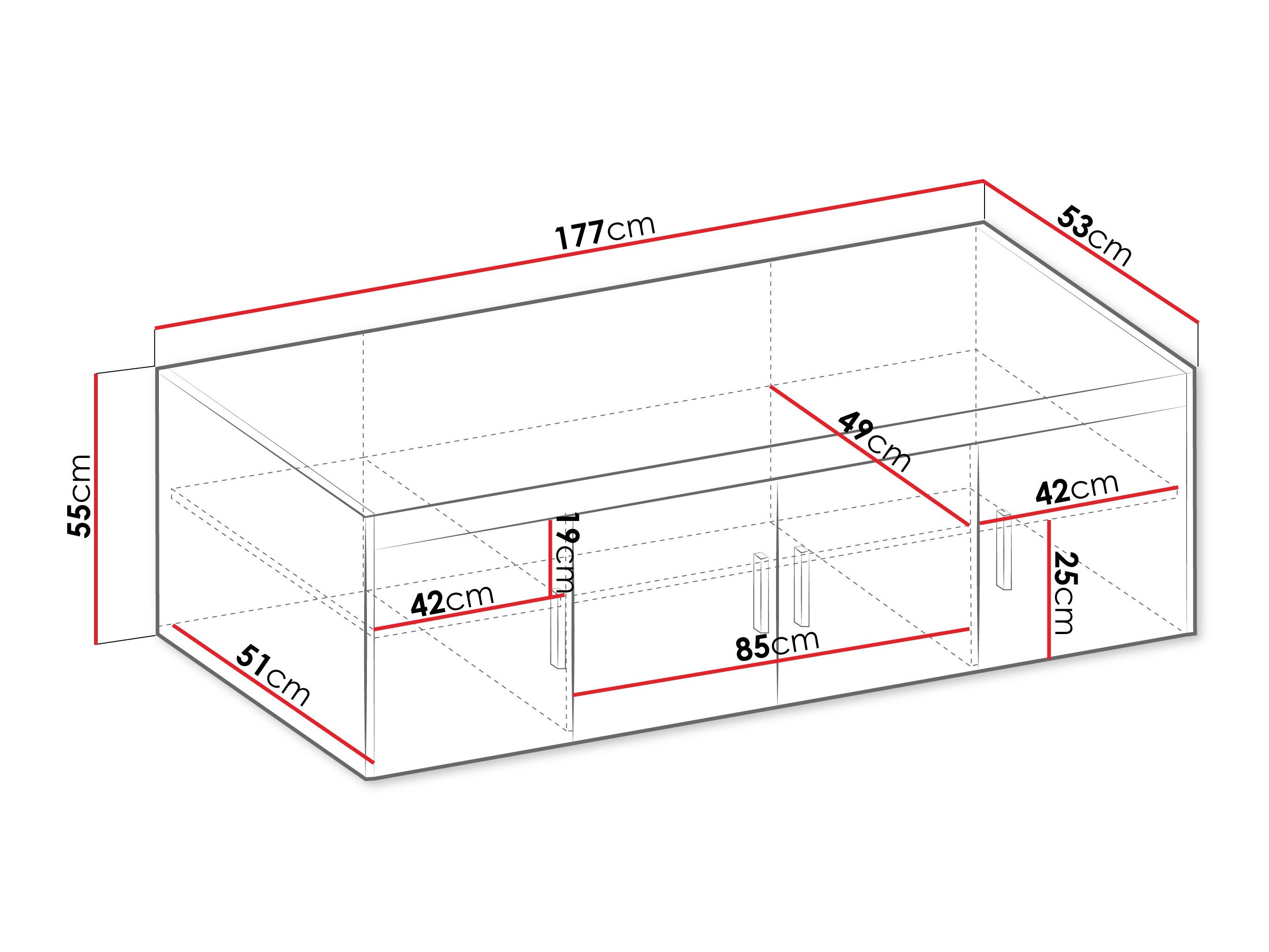 Skænk Novduni 123 (Hvid)