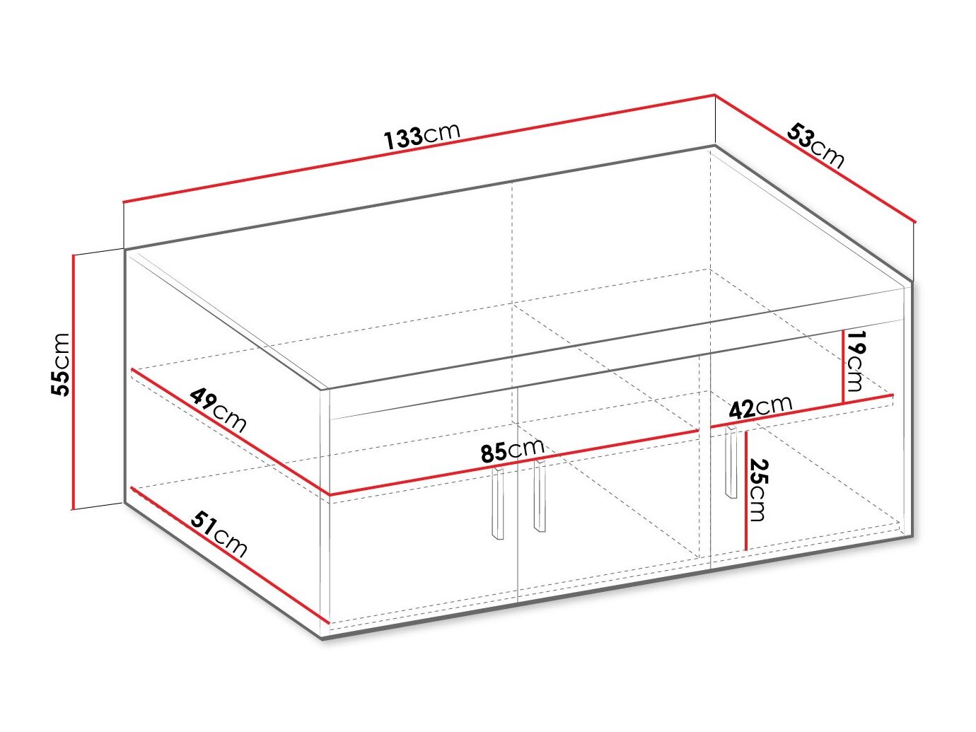 Dressoir Novduni 124 (Sonoma eik)