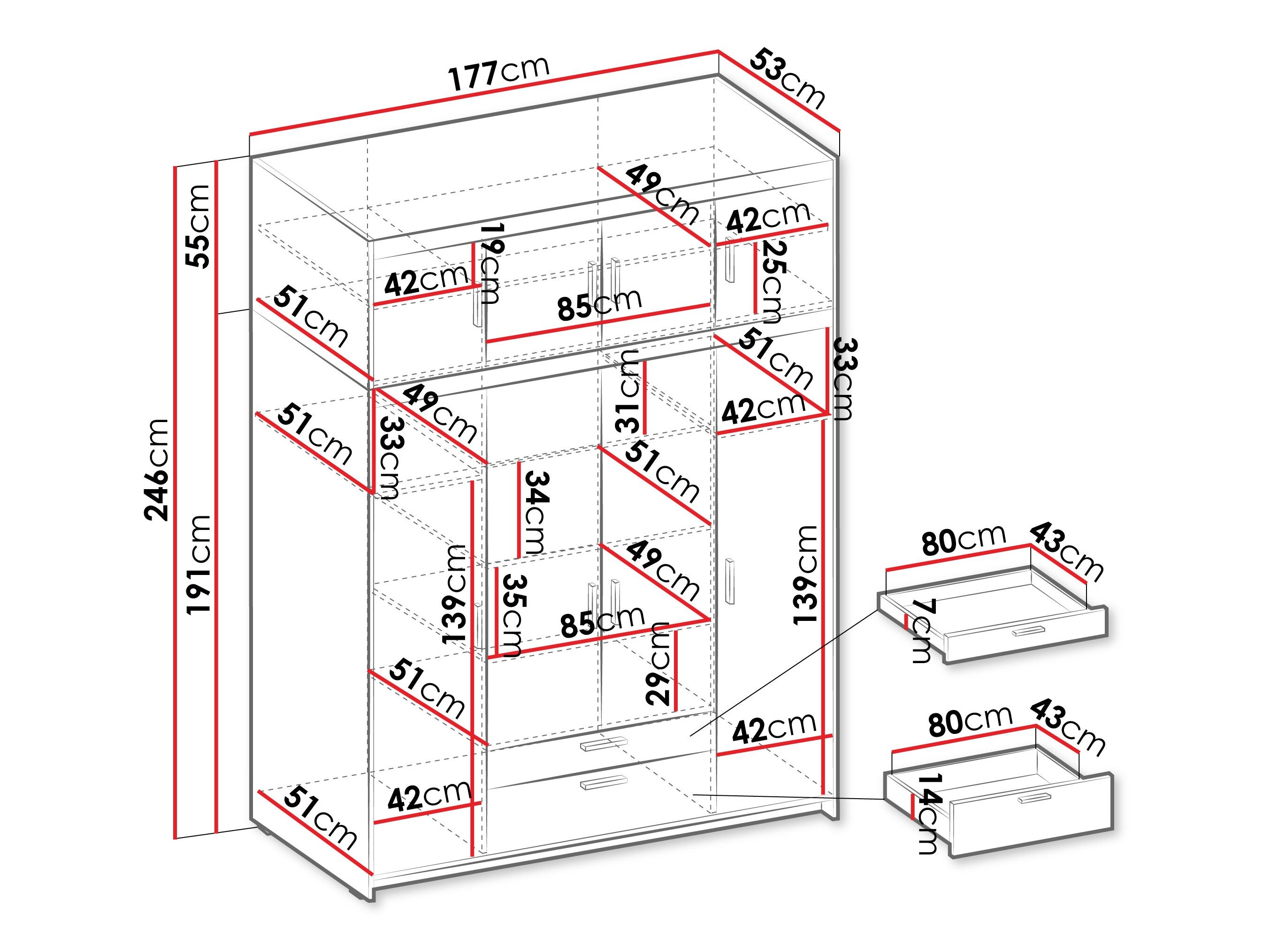 Garderobeskab Novduni 106 (Egetræ)