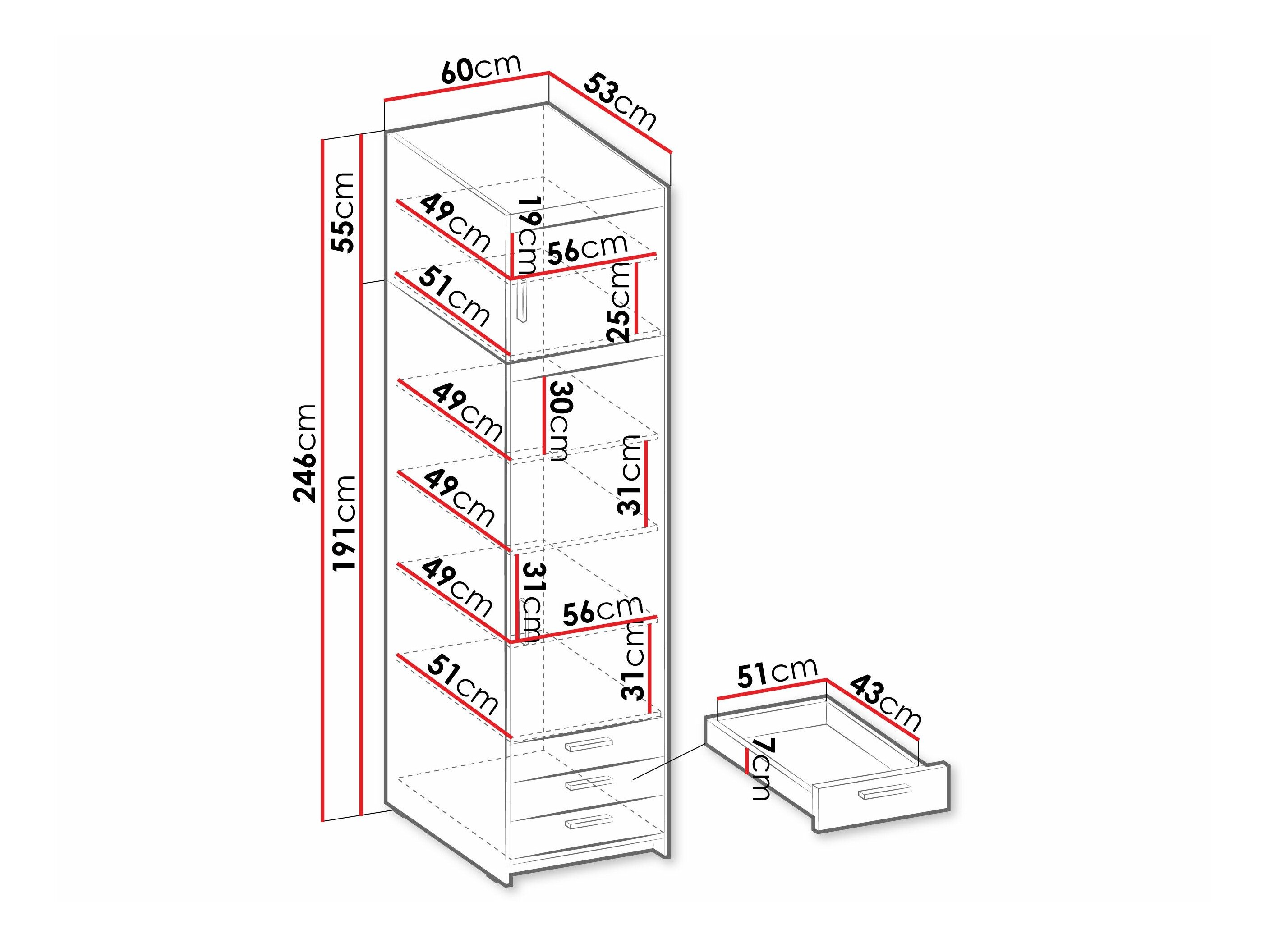 Reol Novduni 111 (Hvid)