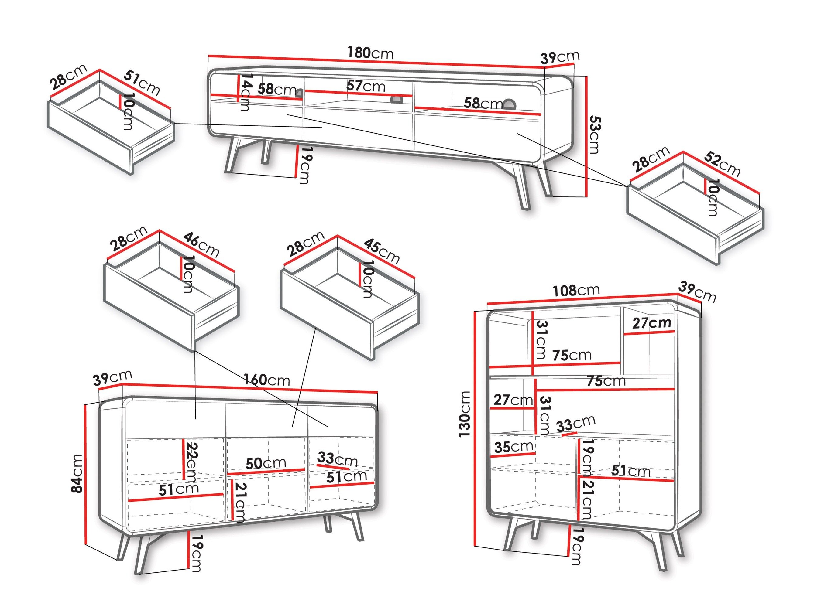 Stuemøbelsæt Focos