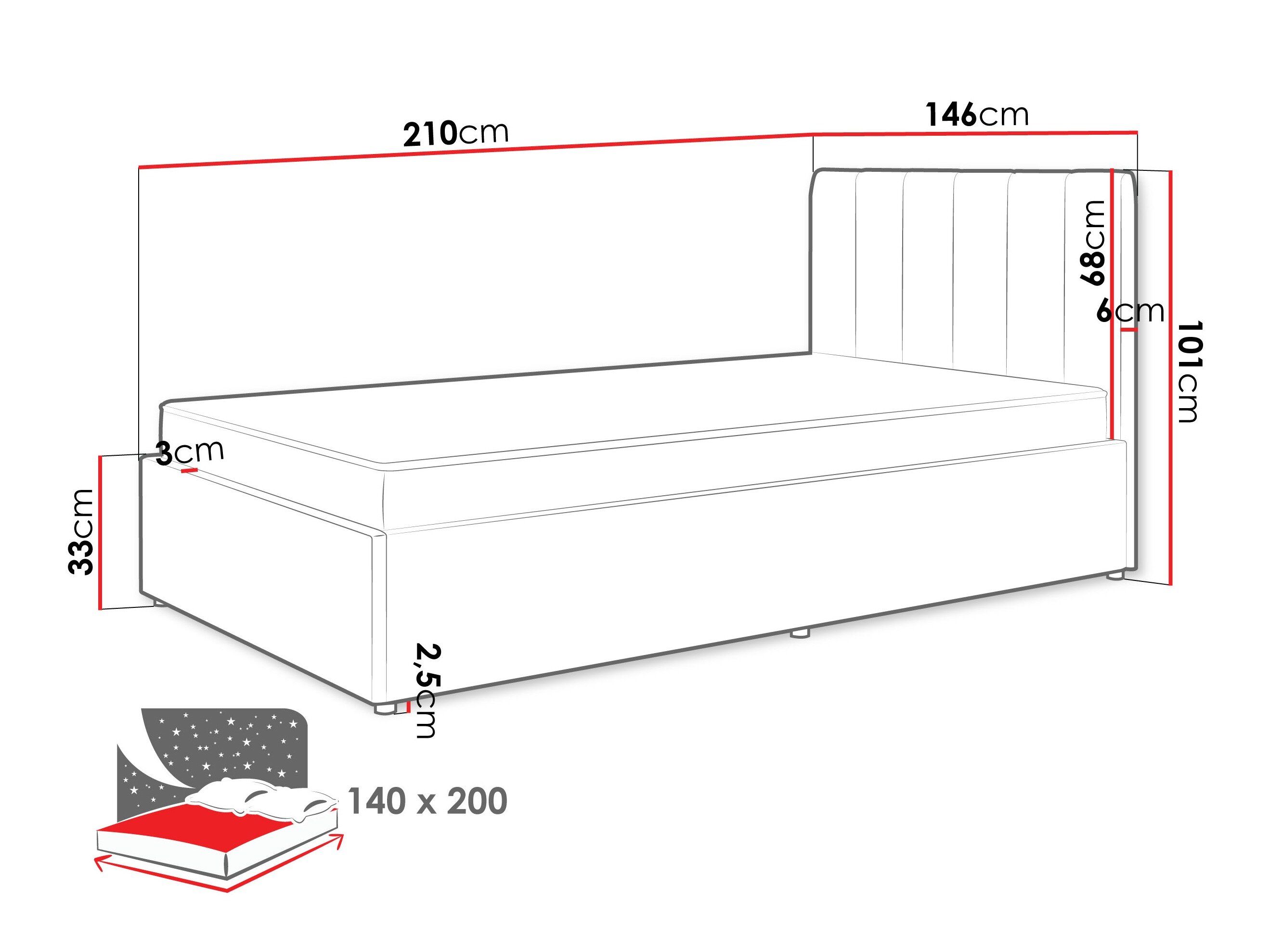 Bed Mormavu 111 (Cloud 03)