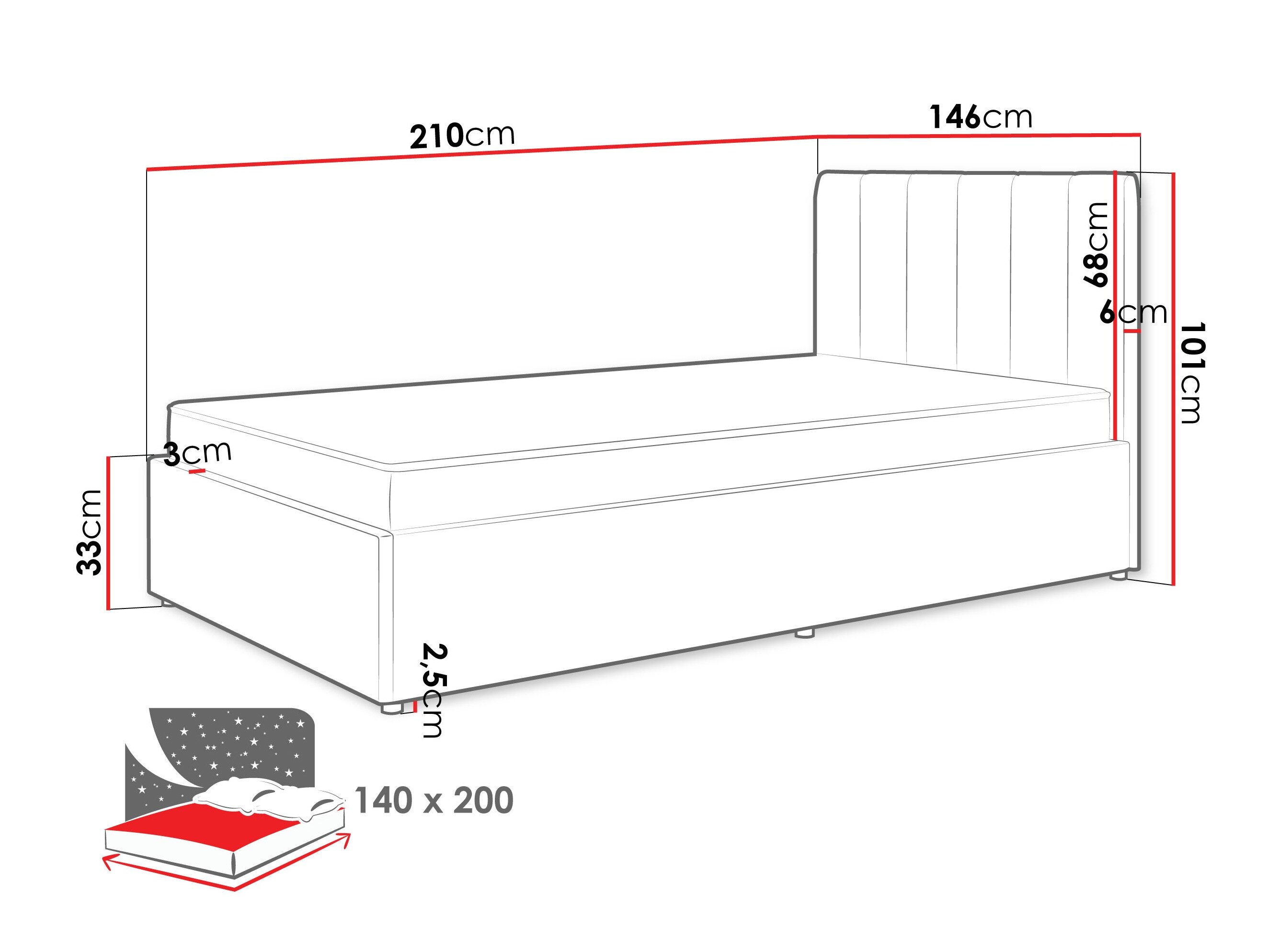 Bed Mormavu 111 (Cloud 82)