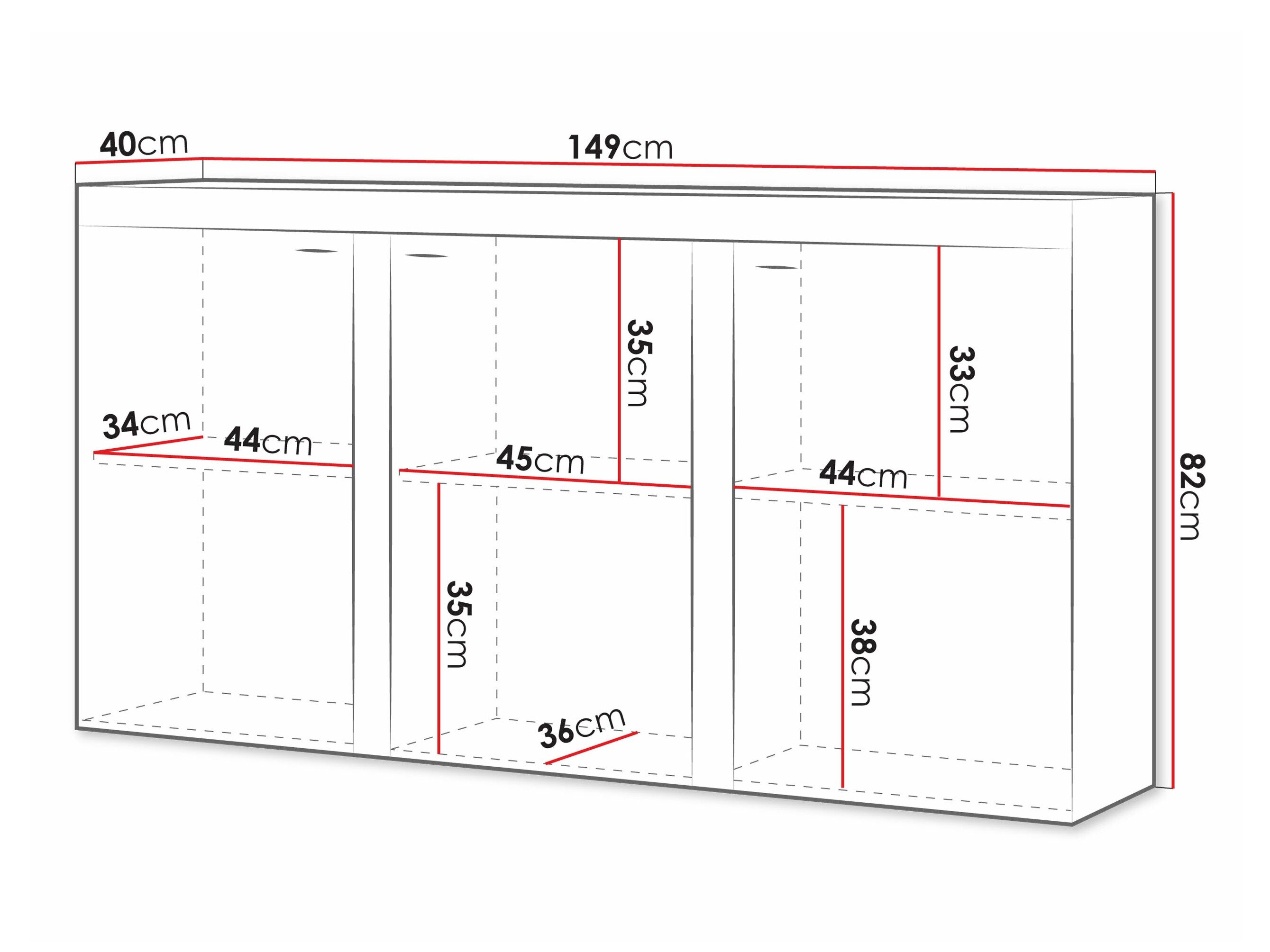 Skænk Tucson 121 (Lefkas eg + Grafit)