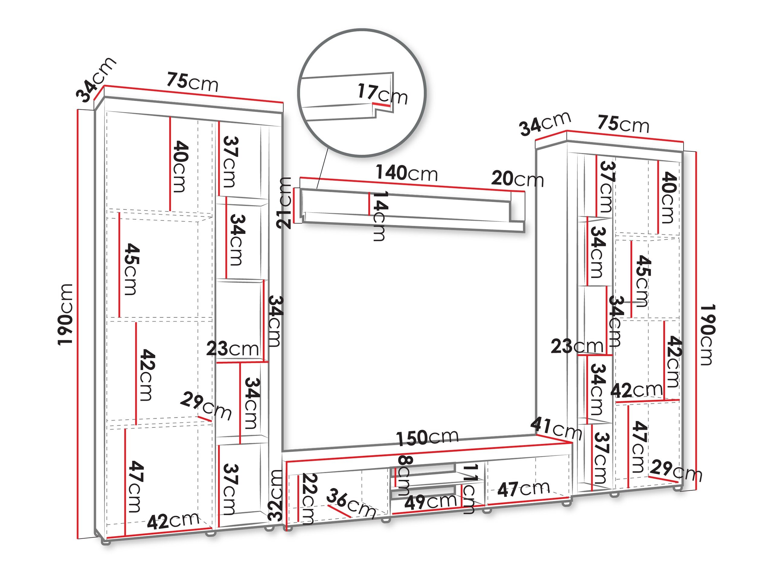 Stuemøbelsæt Soca II (Egetræ)