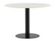 Tafel Dallas 175 (Wit marmer + Zwart)