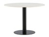Tafel Dallas 175 (Wit marmer + Zwart)
