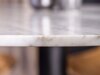 Tafel Dallas 175 (Wit marmer + Zwart)