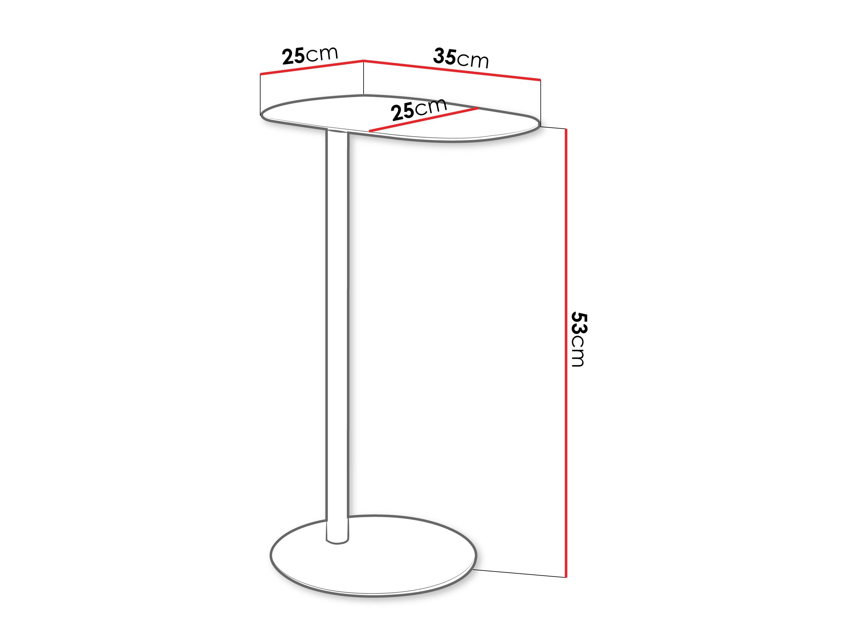 Sidebord Richardson 136 (Sort)