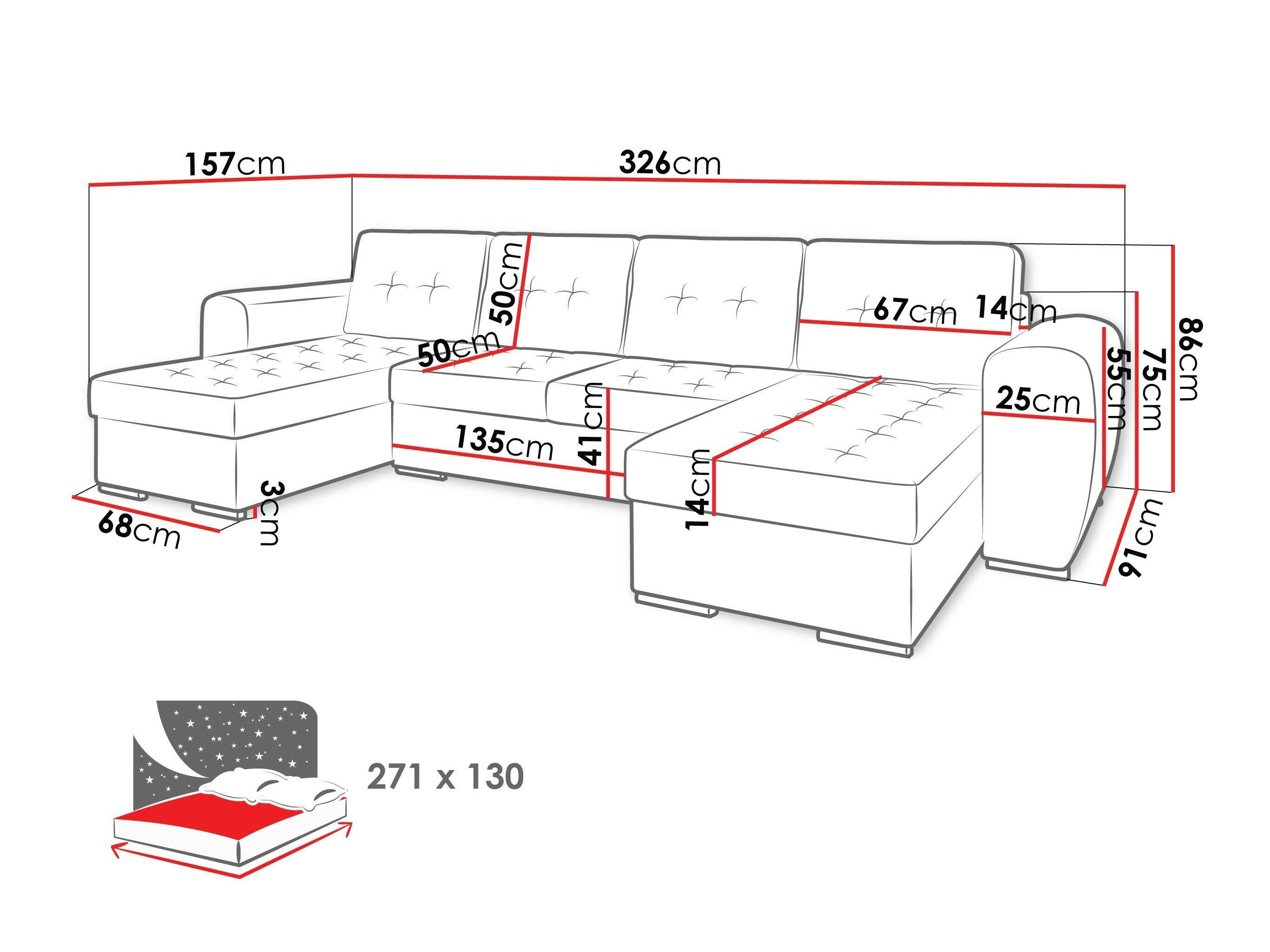 Hjørnesofa Arvada 117 (Monolith 48)