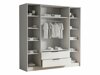 Kledingkast Closico Cadron II (Wit)