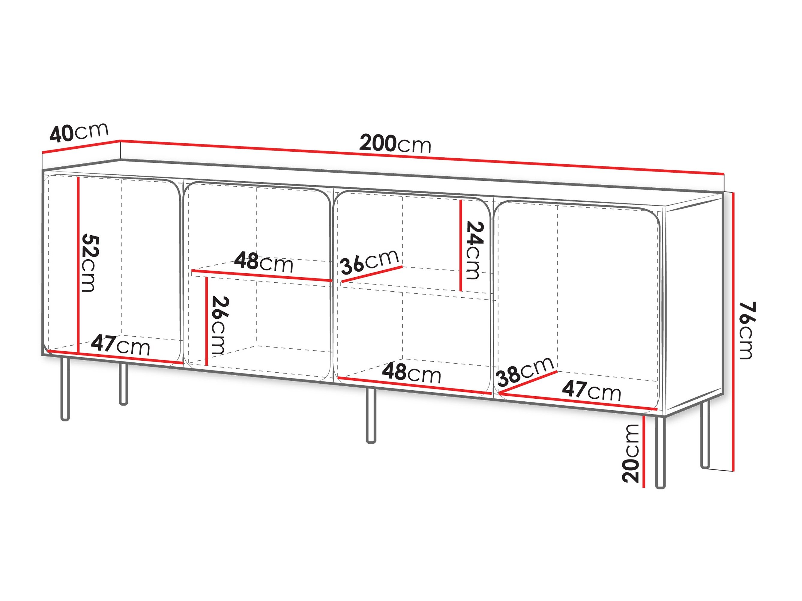 Skænk Fentore 100 (Indigo)