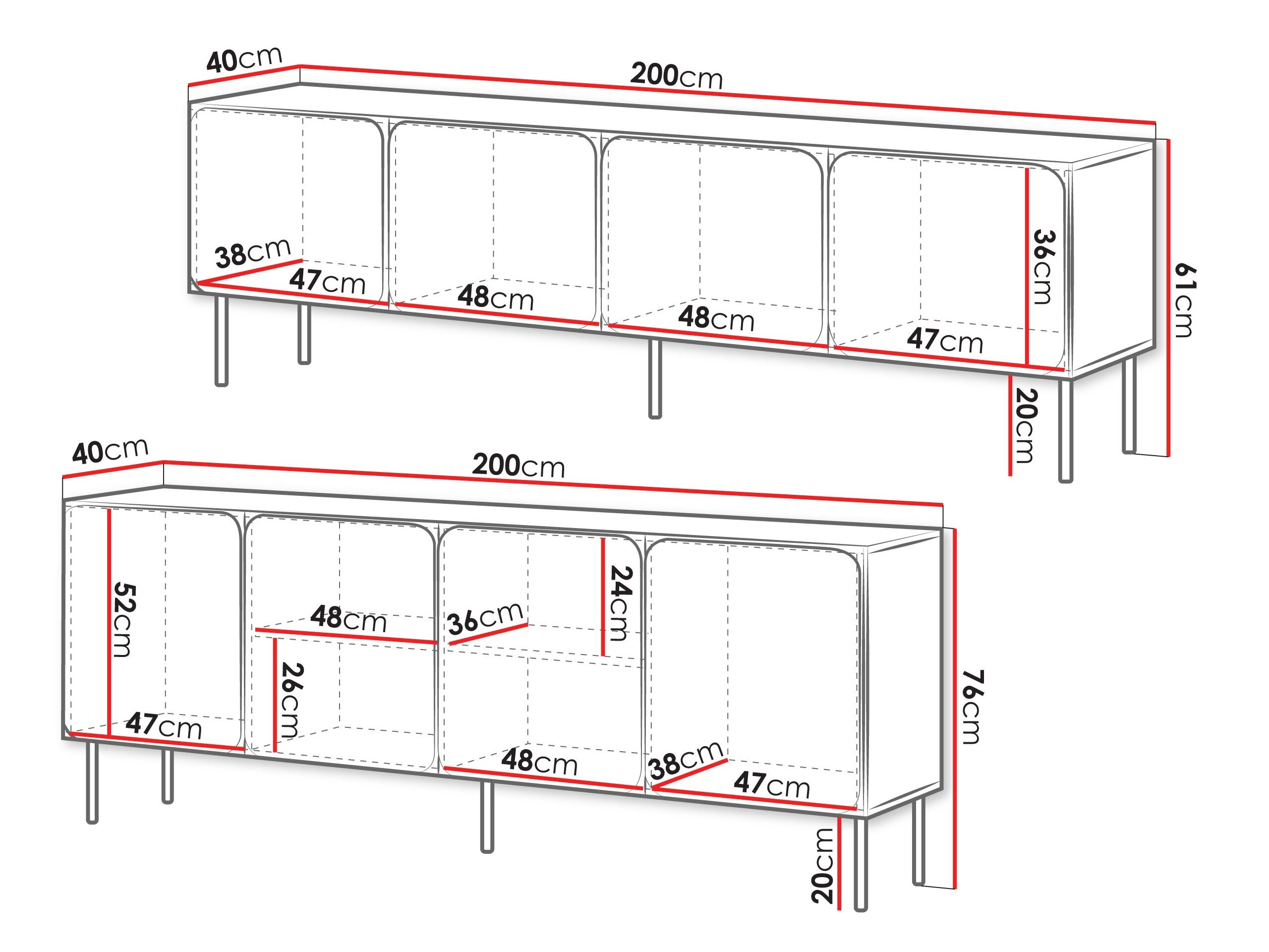 Stuemøbelsæt Fentore 103 (Indigo)