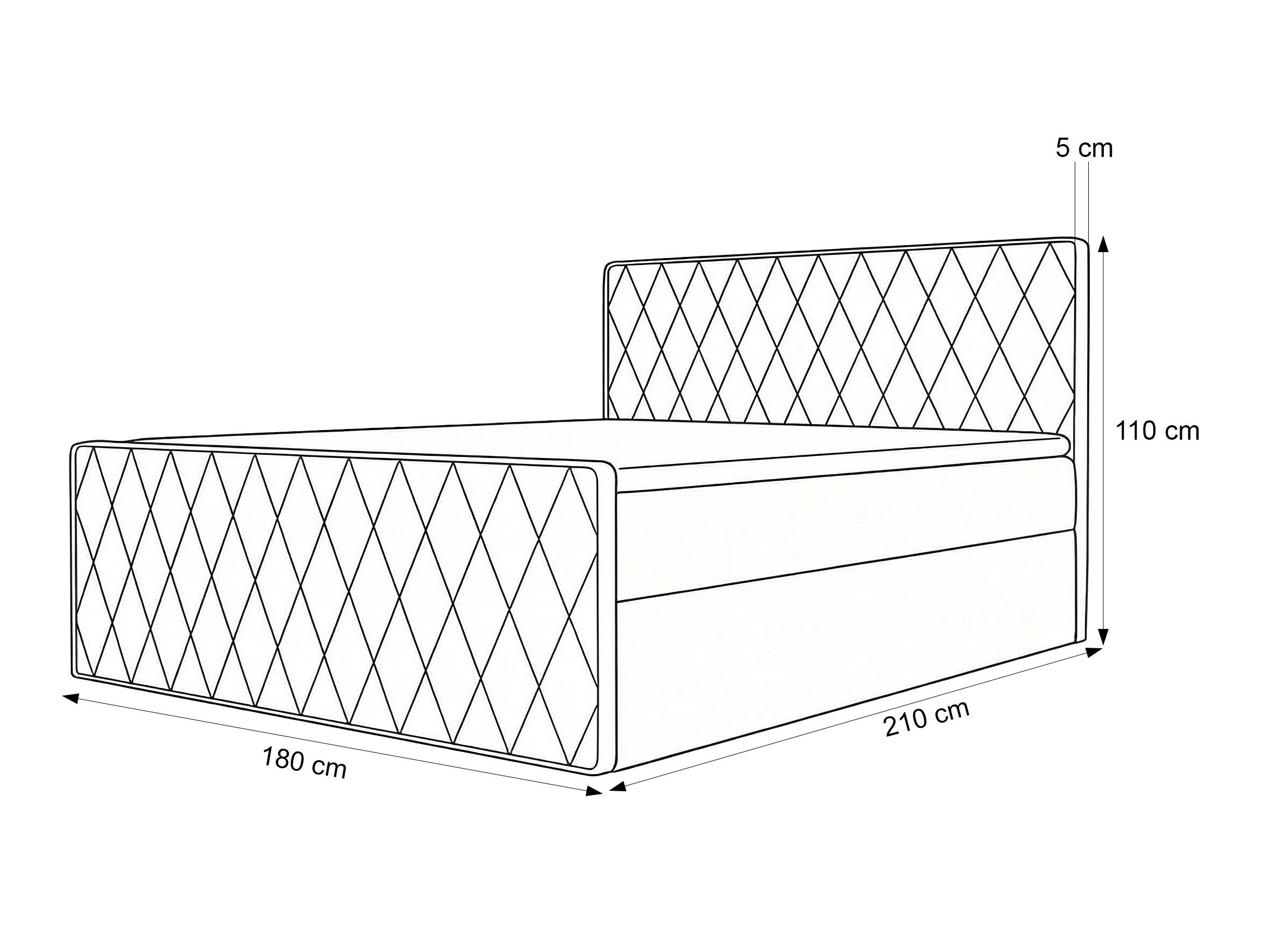 Boxspring Martinez 129 (Magic Velvet 2219)