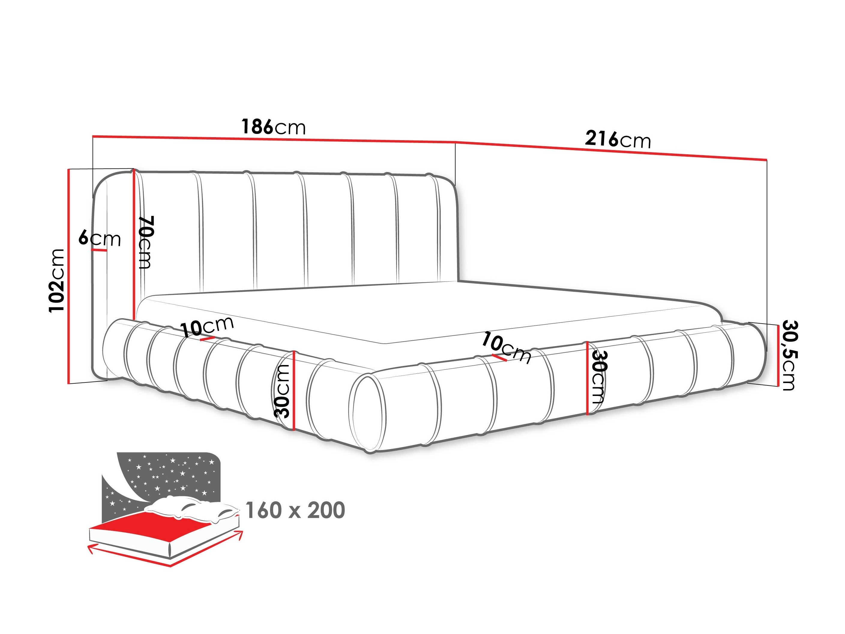Bed Cucumos (Kronos 22)