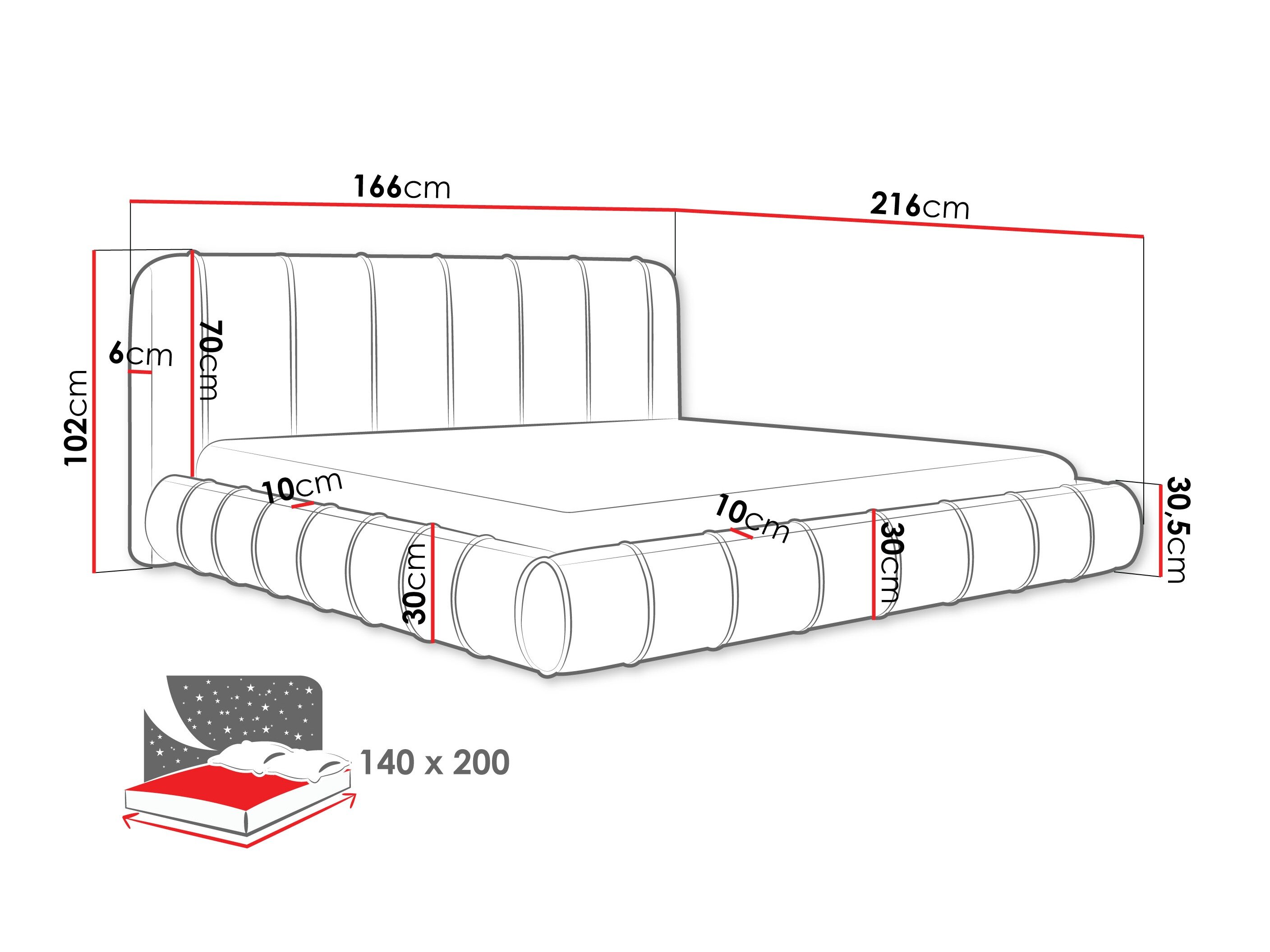Bed Cucumos (Kronos 29)