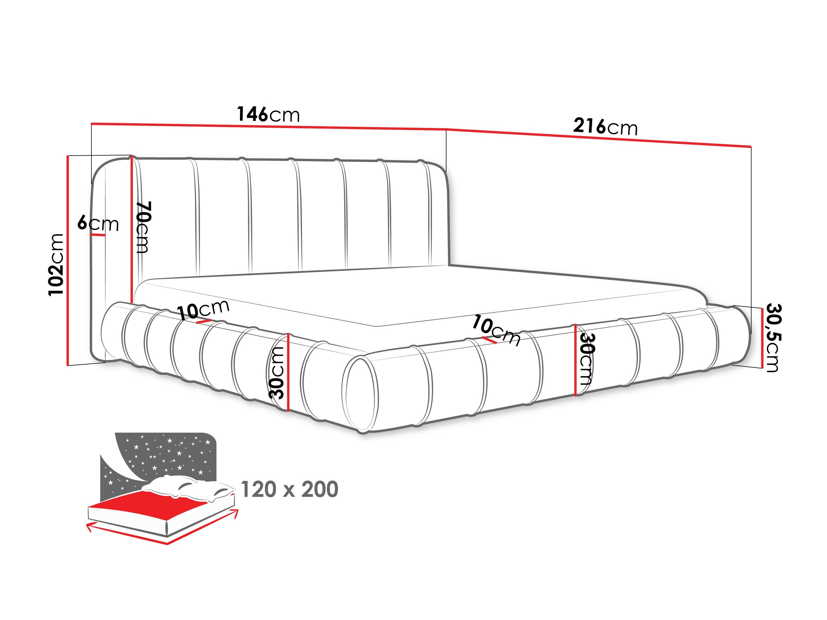Bed Cucumos (Kronos 35)