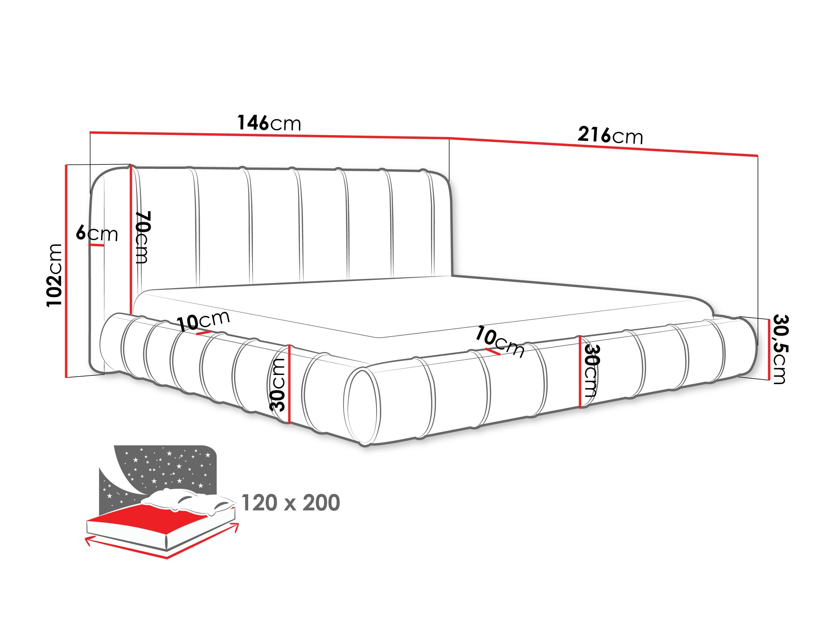 Bed Cucumos (Kronos 38)