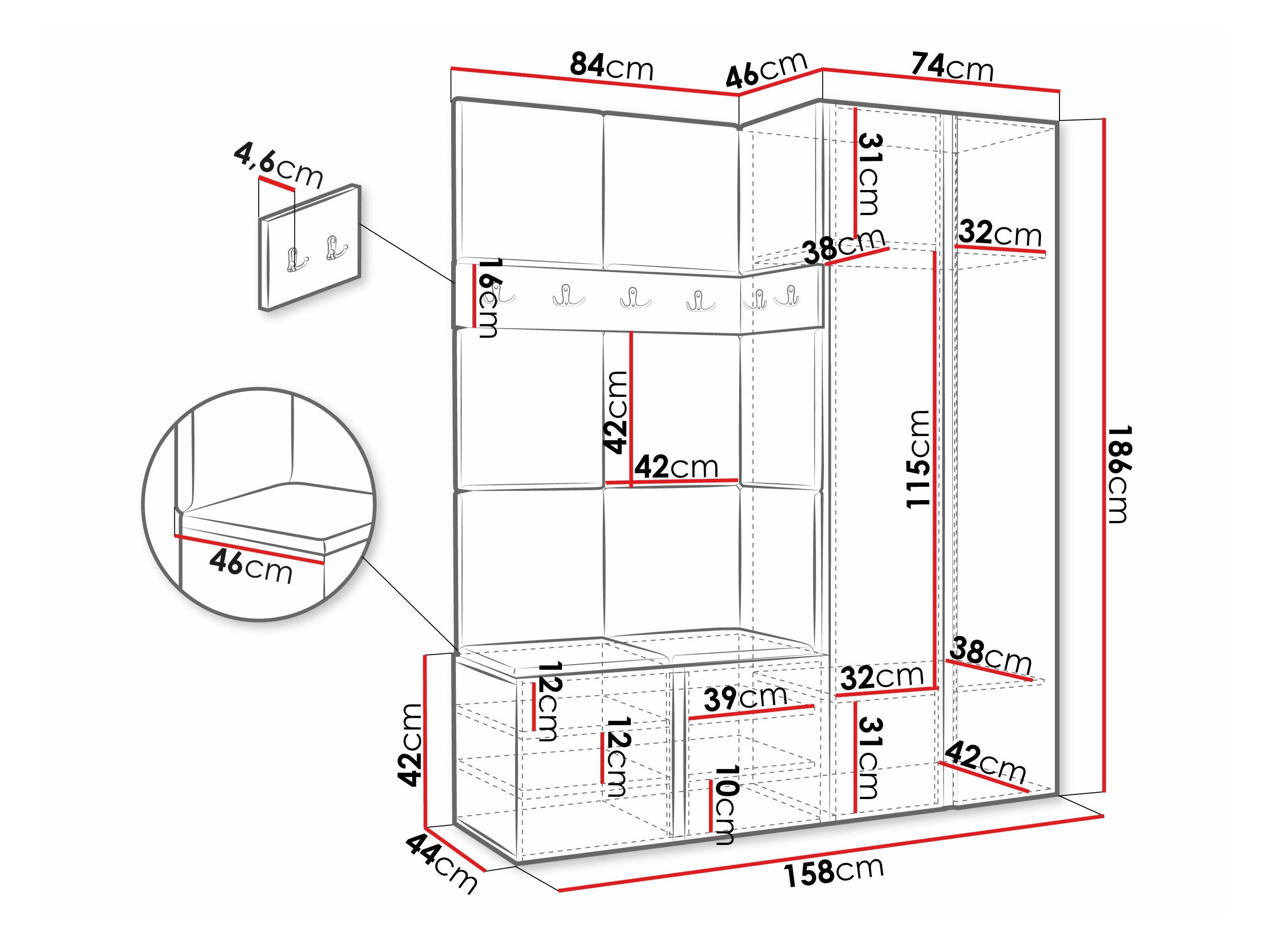 Entrésæt Hartford 266 (Artisan eg)