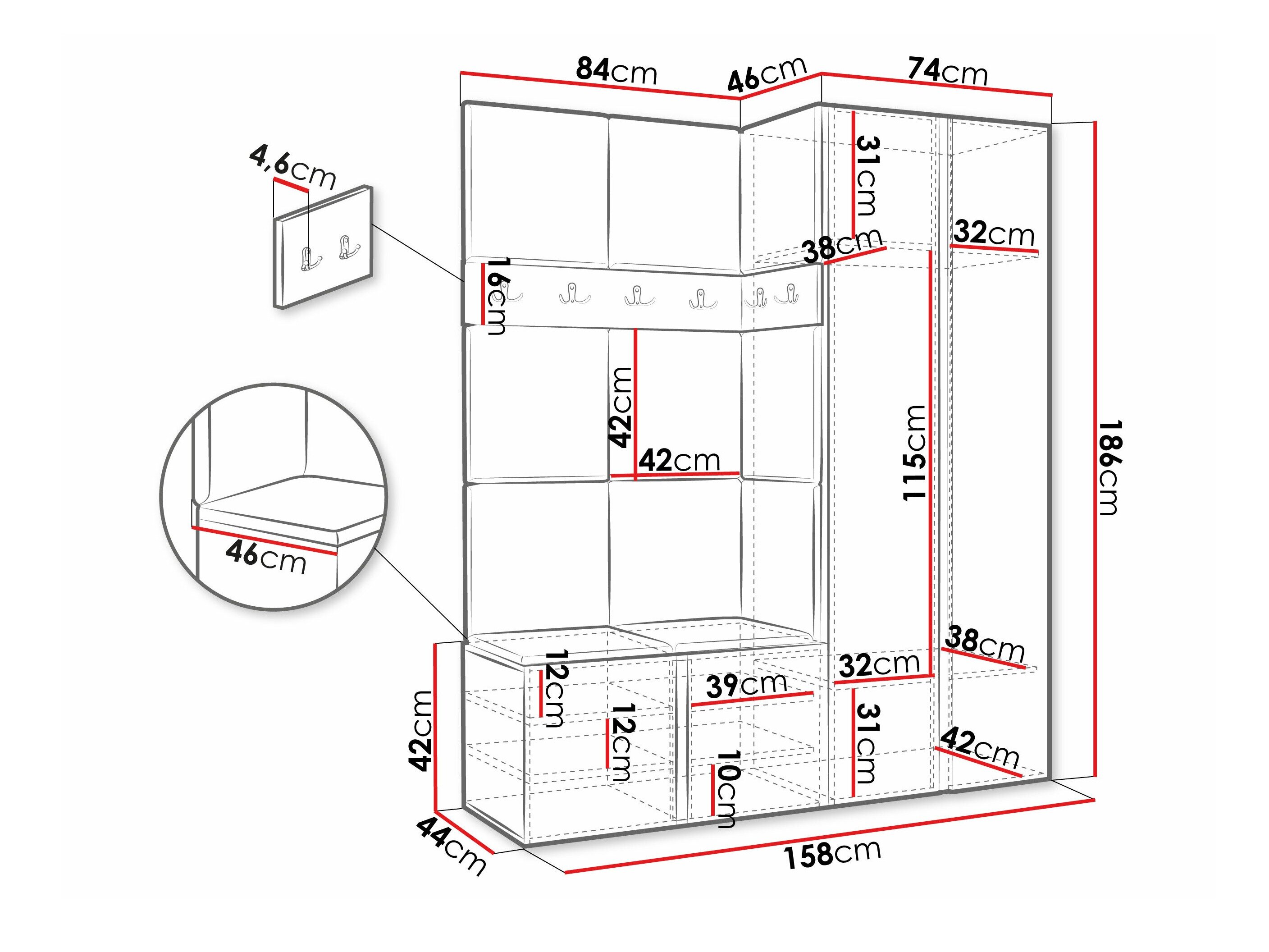 Entrésæt Hartford 266 (Hvid)
